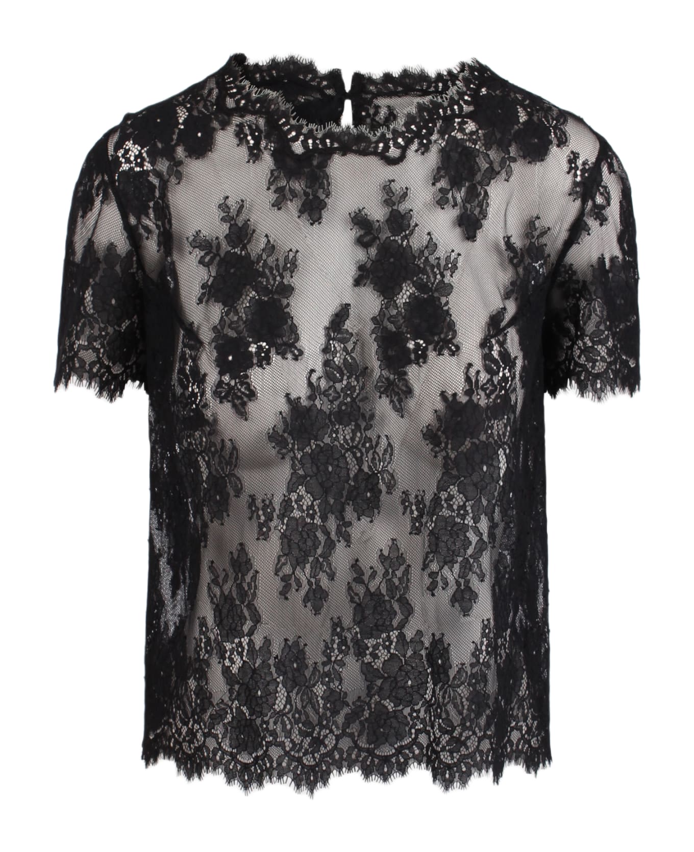 Ermanno Scervino Boxy T-shirt With Lace