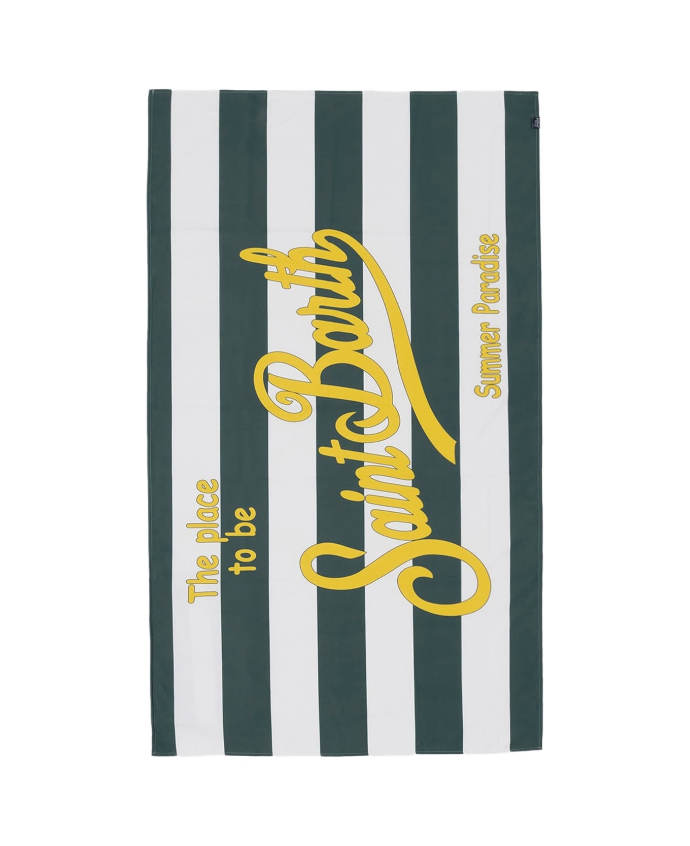 MC2 Saint Barth Microfiber Striped Beach Towel Aidan - GREEN