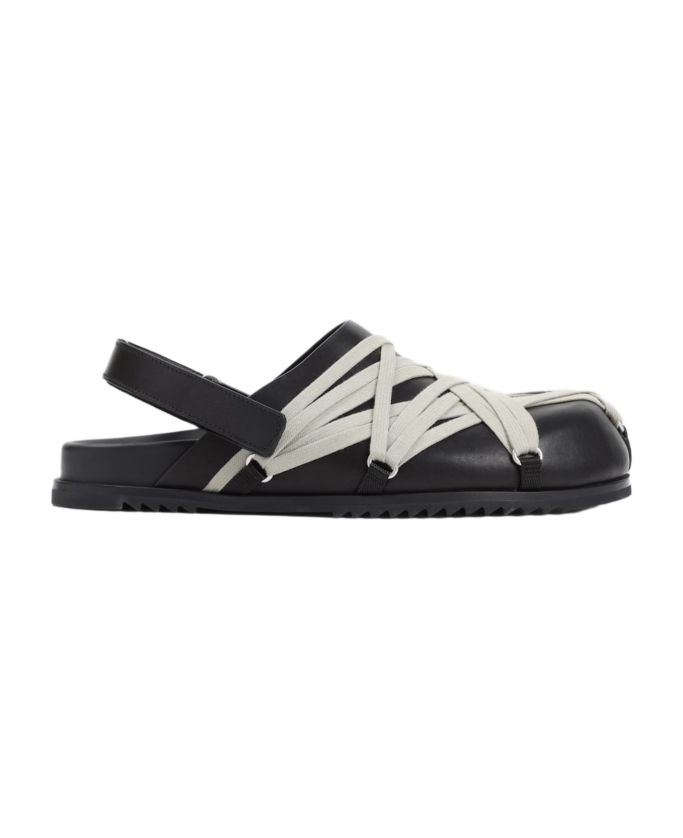 Rick Owens Megalaced Granola Mules - Black