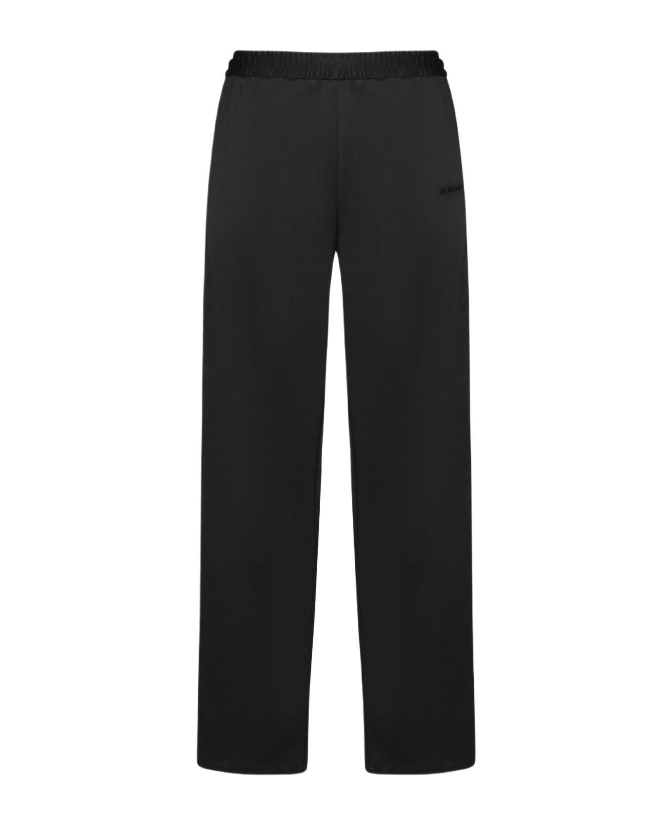 Off-White Ow Face Cotton-blend Track Pants - Black ボトムス