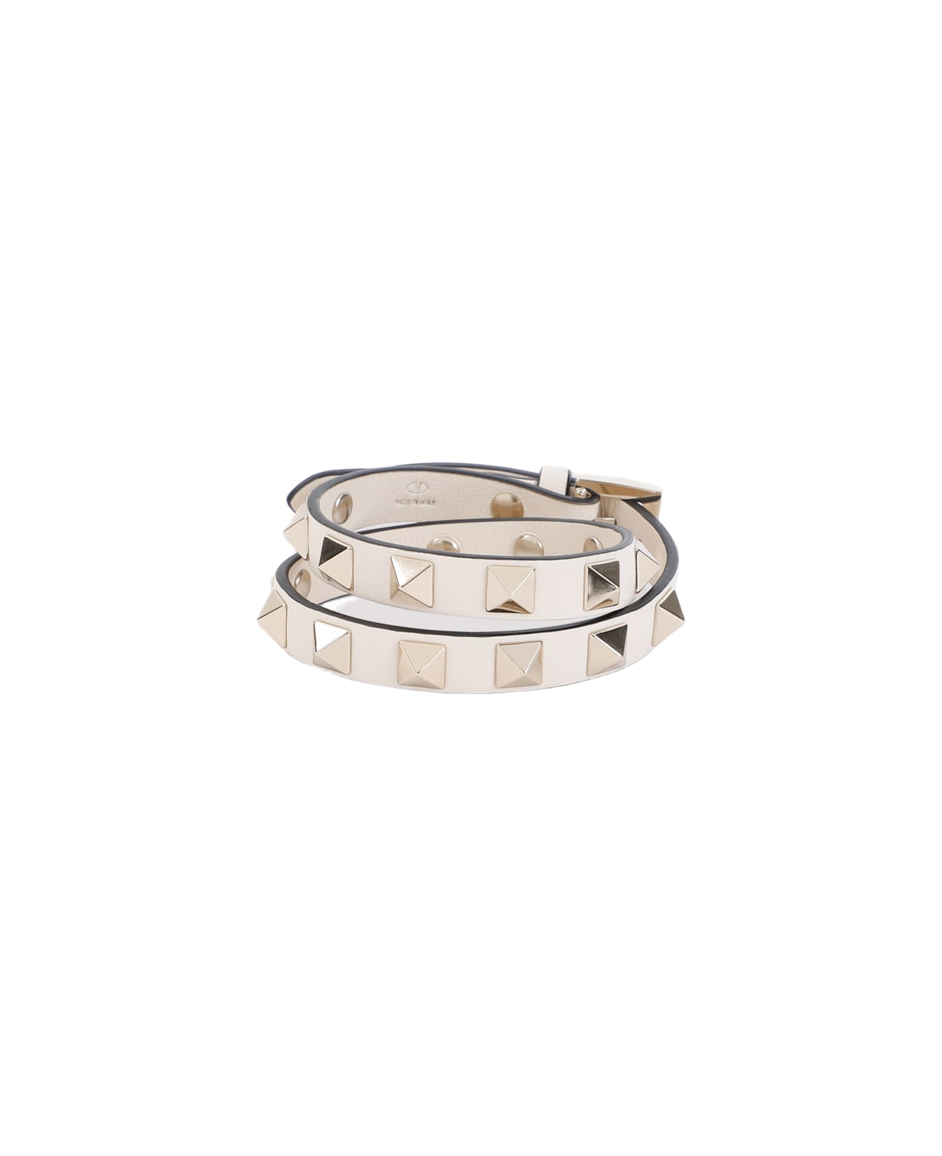 Valentino Garavani Leather Bracelet - Light Ivory