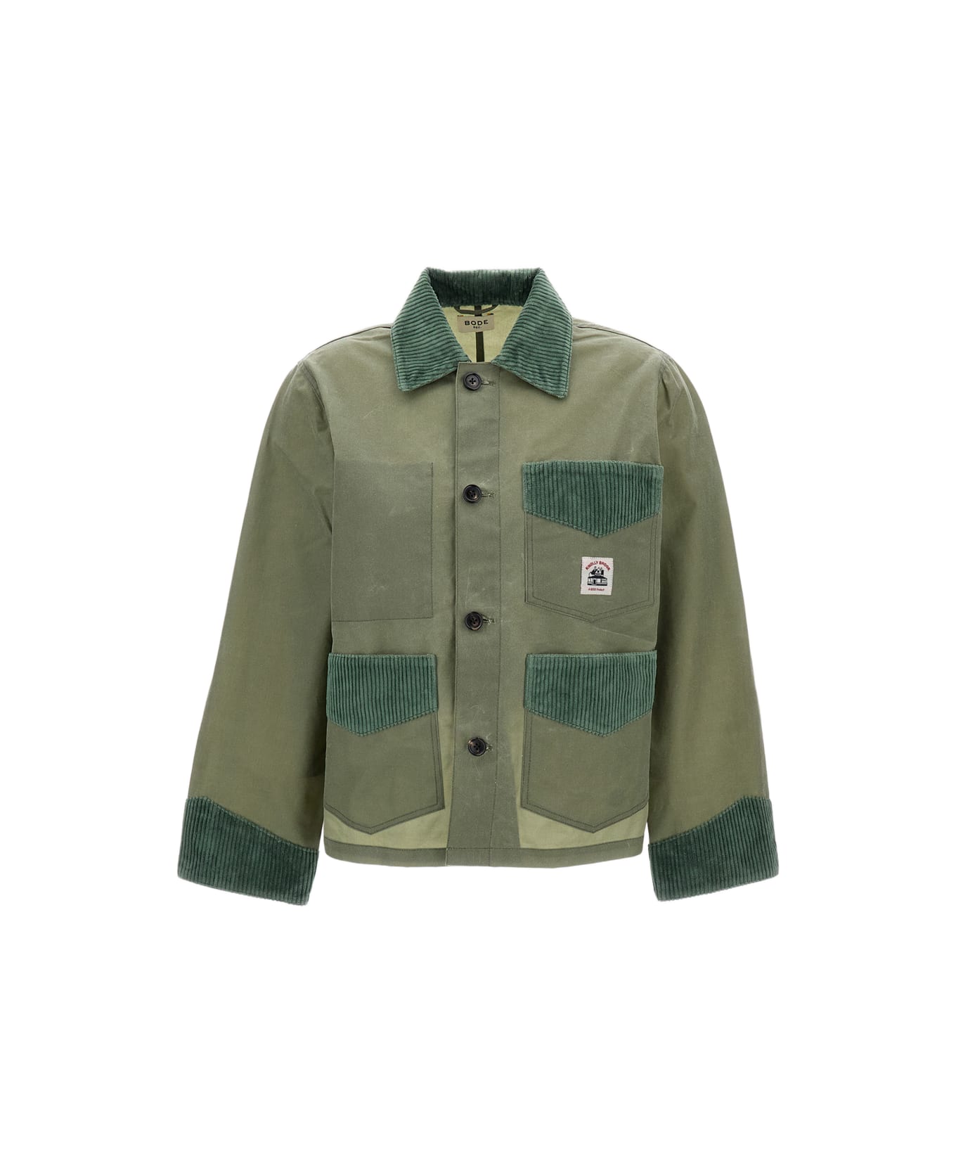 Bode Waxed Craft Jacket - Green