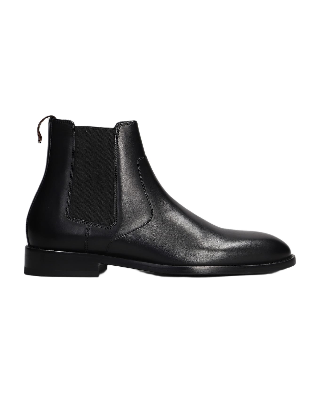 Paul Smith Lawson Ankle Boots In Black Leather - black