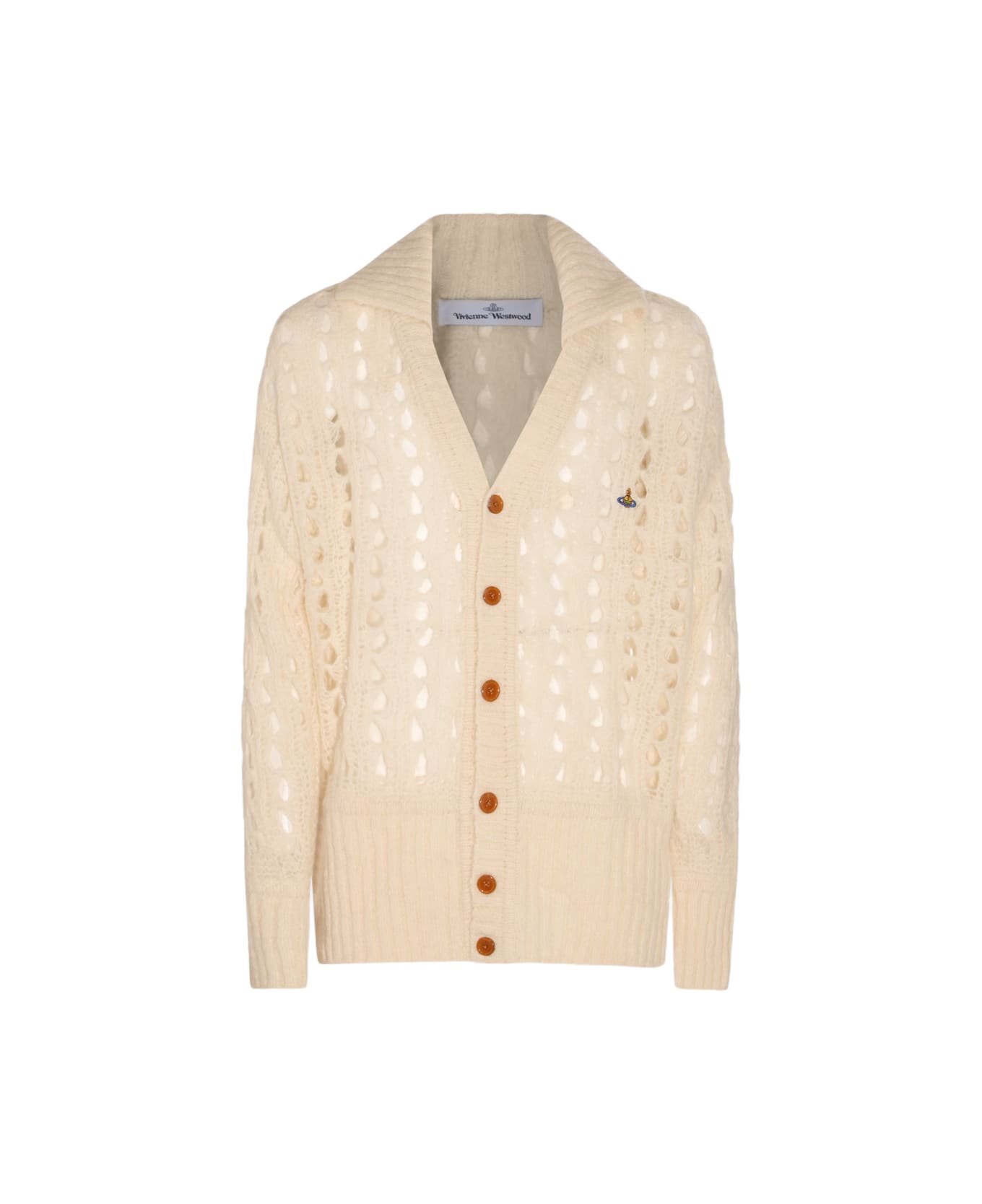 Vivienne Westwood White Wool Knitwear - White カーディガン