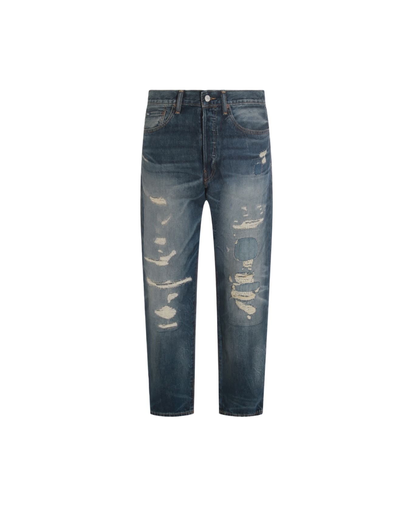 Polo Ralph Lauren Blue Cotton Jeans - LAKEVILLE