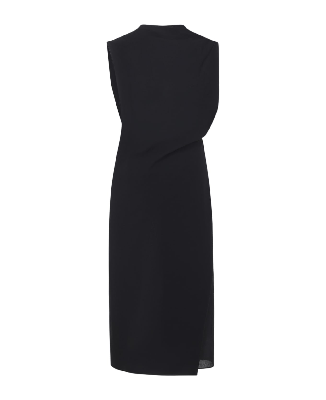 Jacquemus The Drap Midi Dress - Black