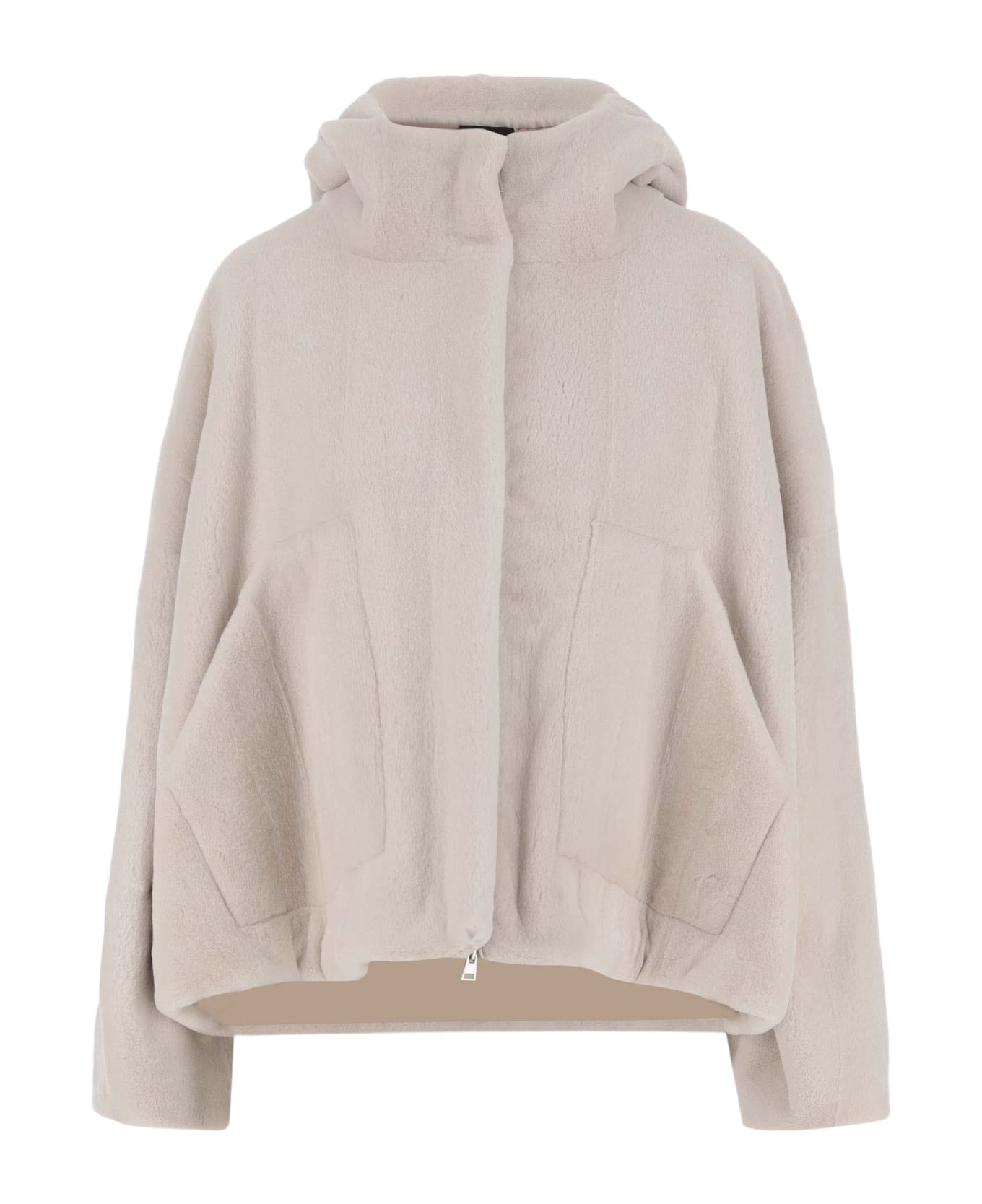 Blancha Mink Fur Jacket - LATTE