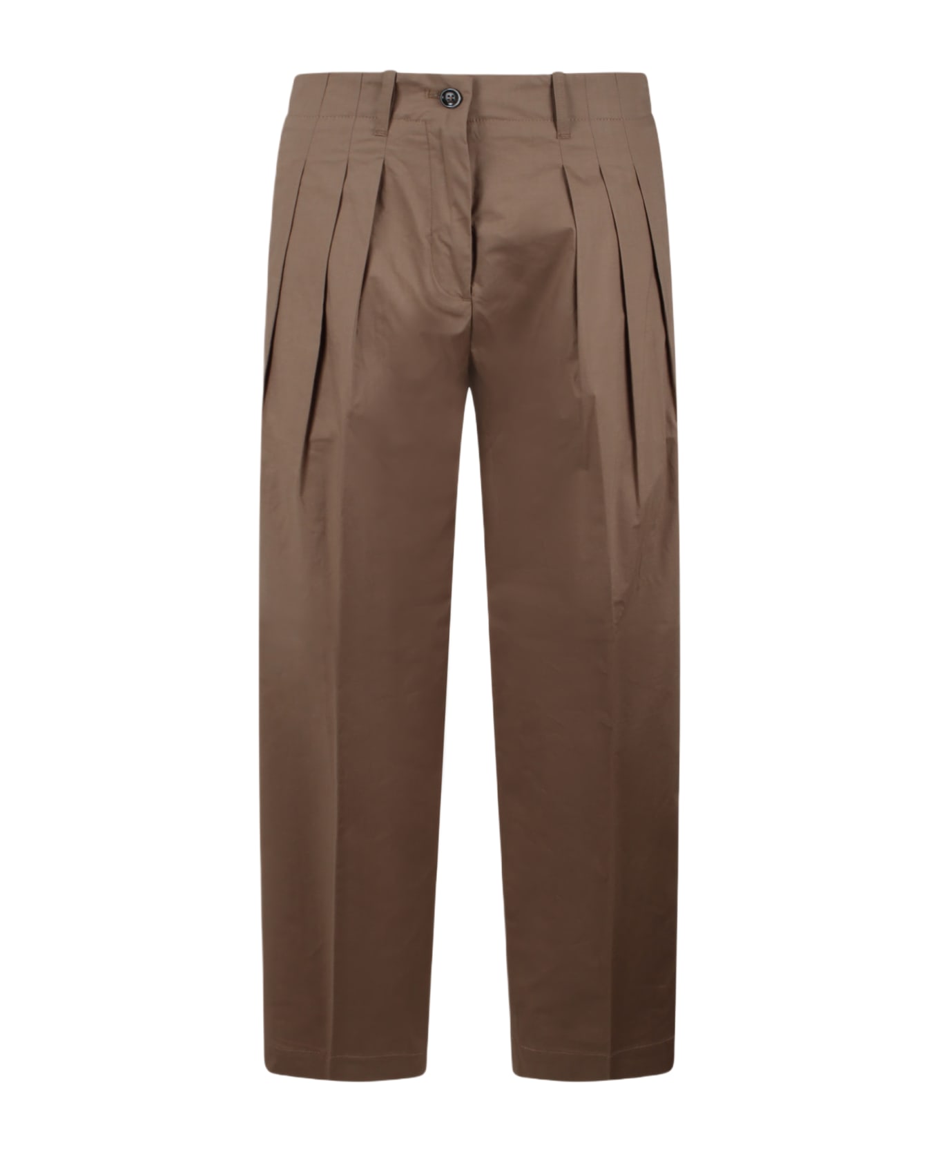 Nine in the Morning Diamante Carrot 3 Pences Trousers - Brown