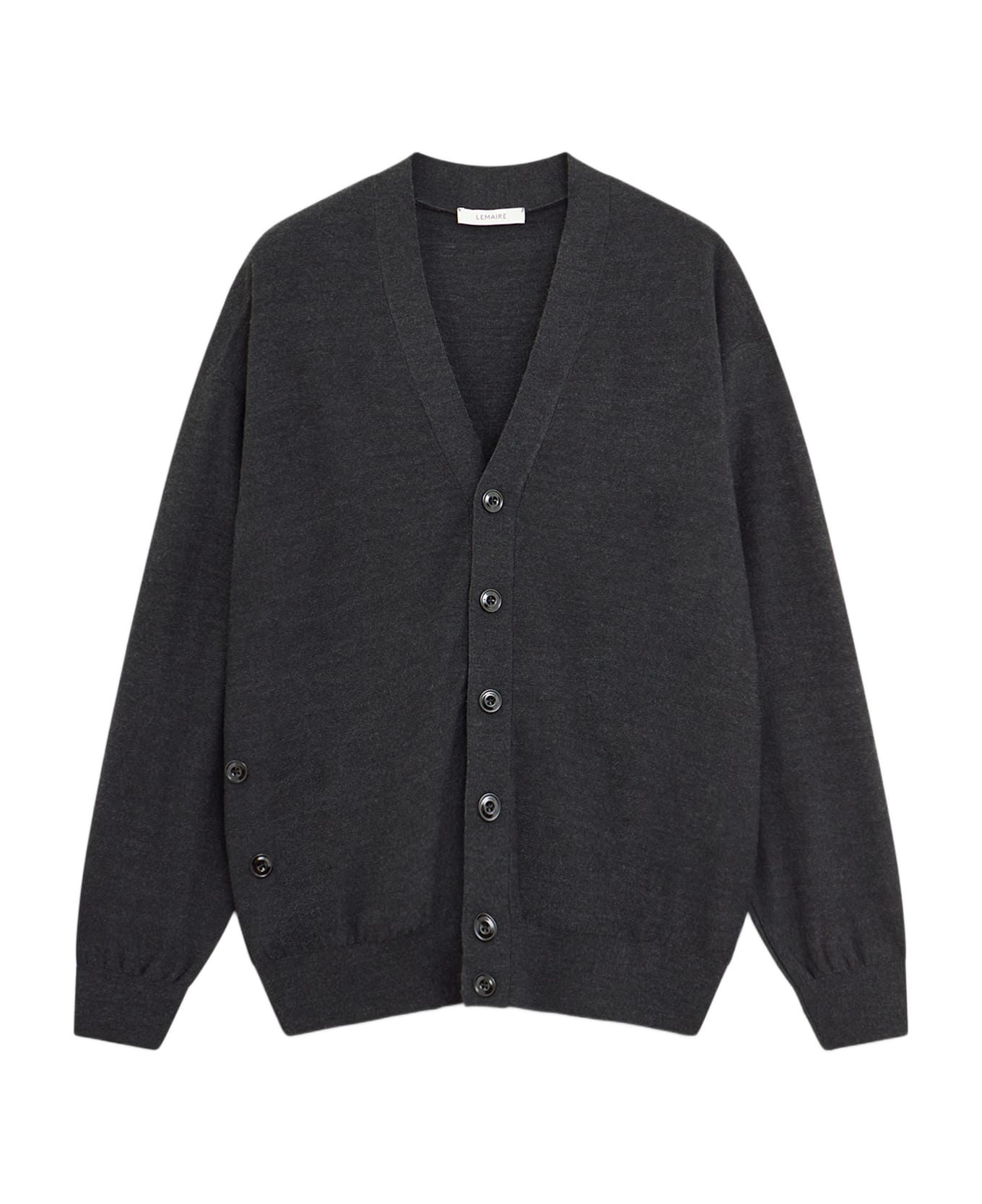 Lemaire Relaxed Twisted Cardigan - anthracite