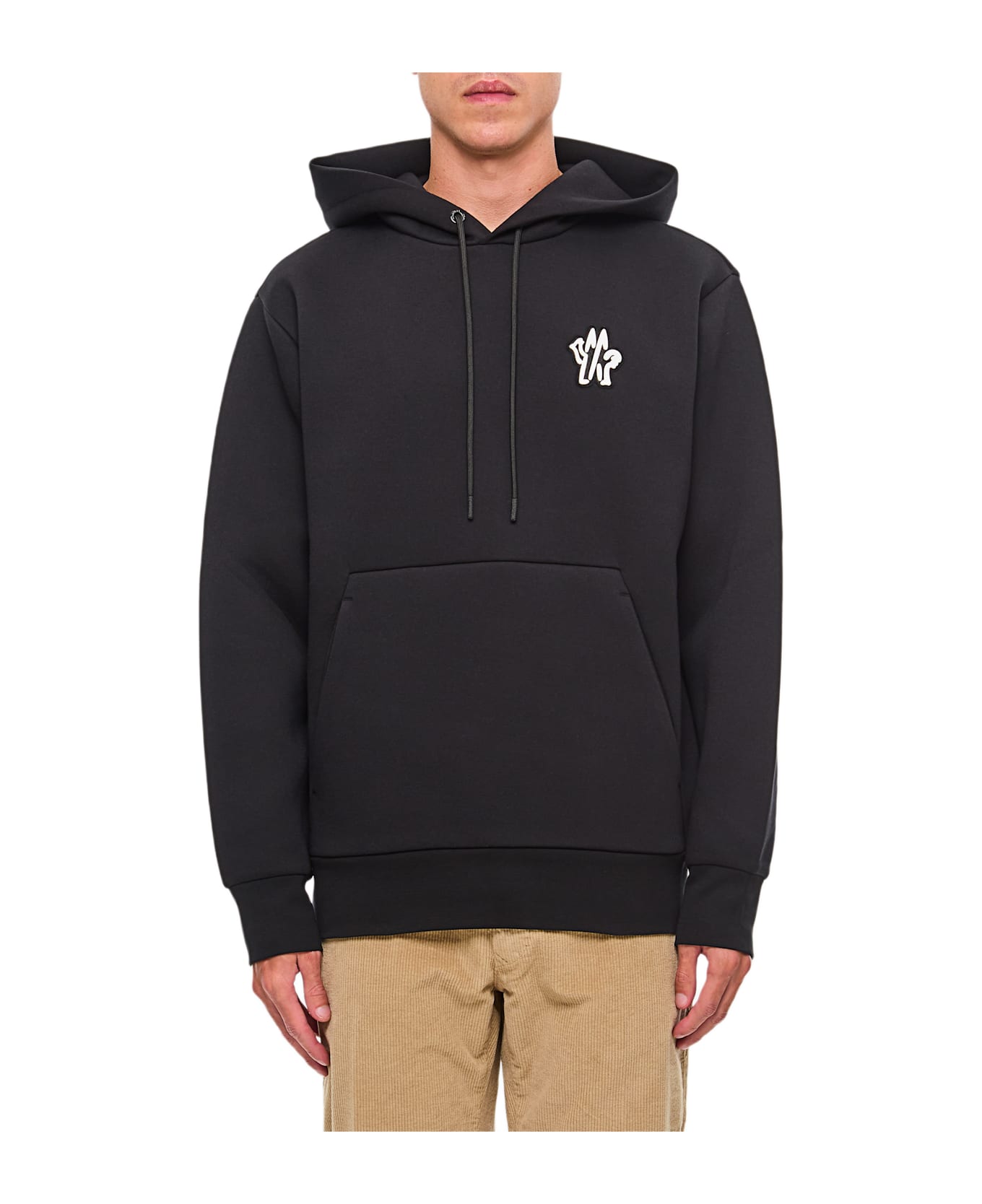 Moncler Hoodie Sweater - Black