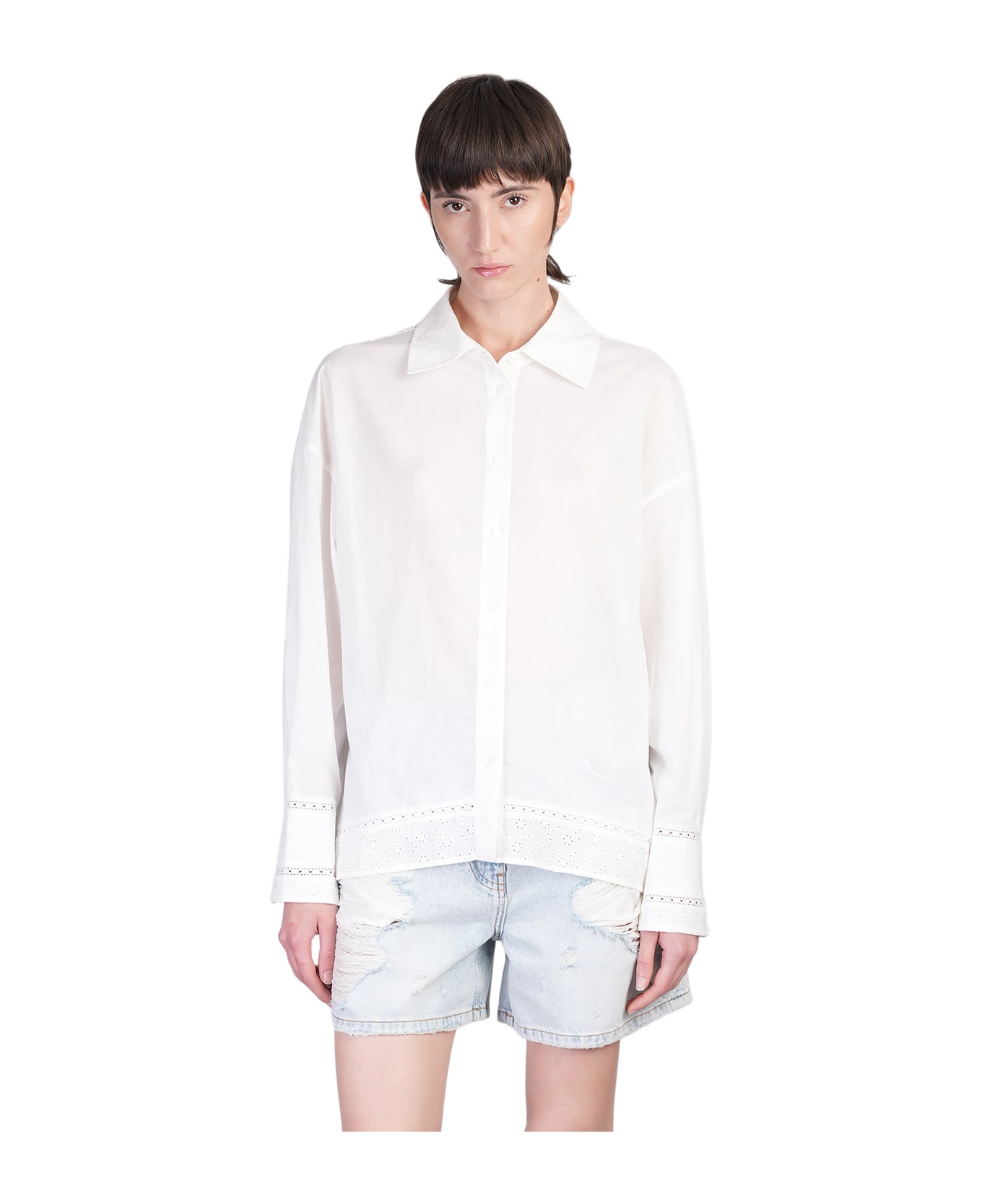 IRO Imai Shirt In White Cotton - white