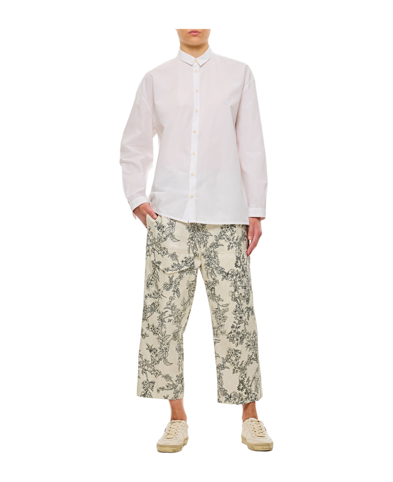 Setchu Chino Pants - White シャツ