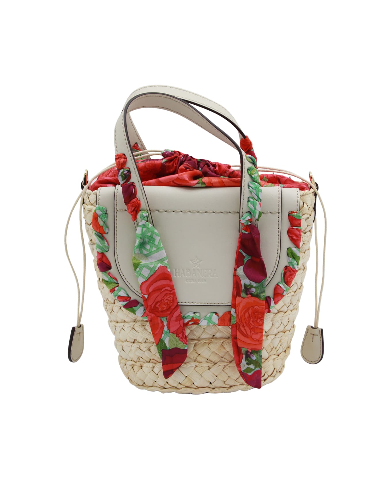 Cuba Lab Roseto Off-white Habanera Silk Satchel Bag - ROSETO OFF-WHITE