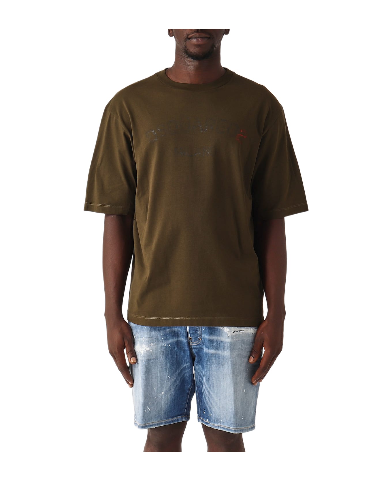 Dsquared2 Loose Fit Tee T-shirt - MILITARE