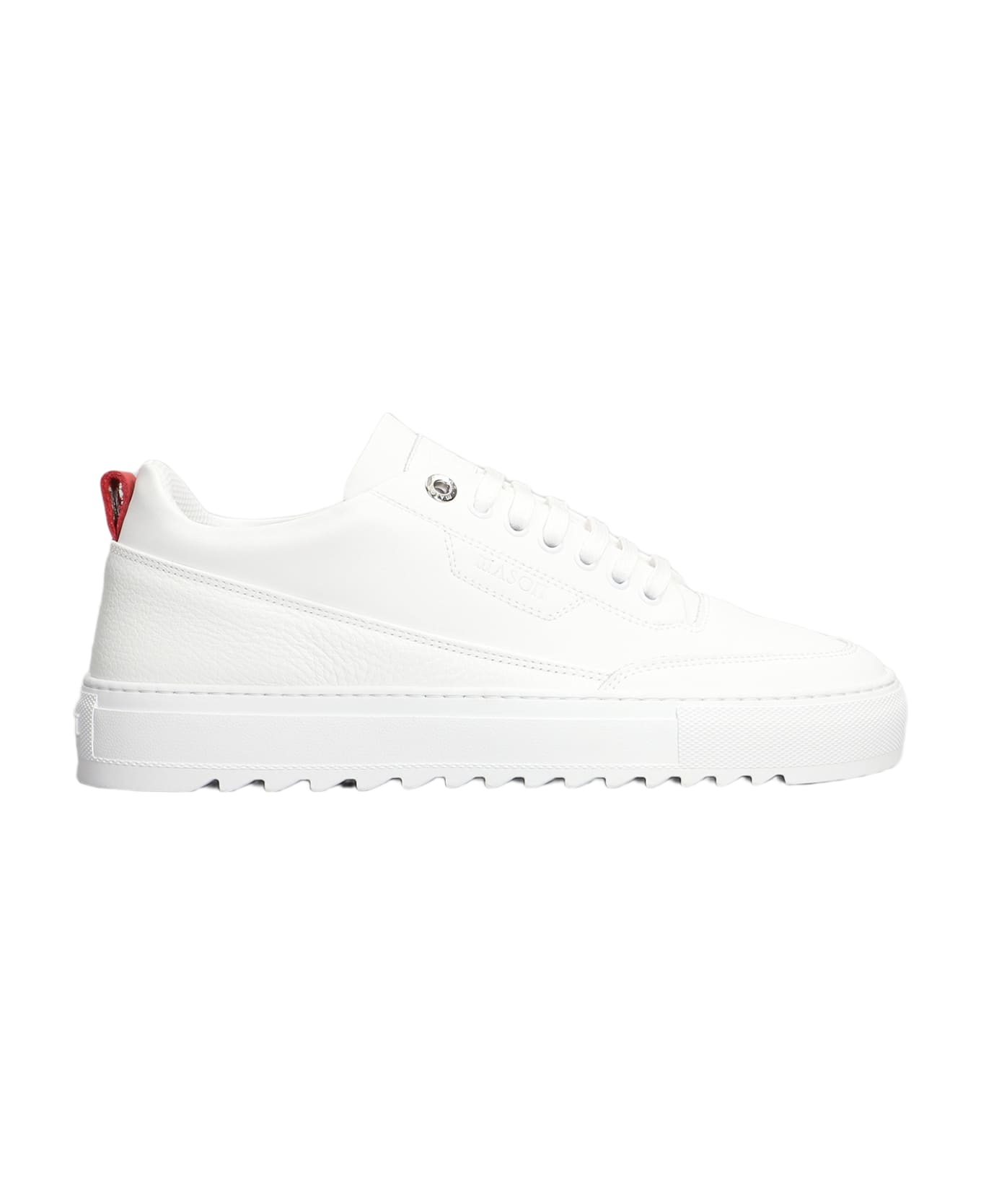 Mason Garments Torino Sneakers In White Leather - white