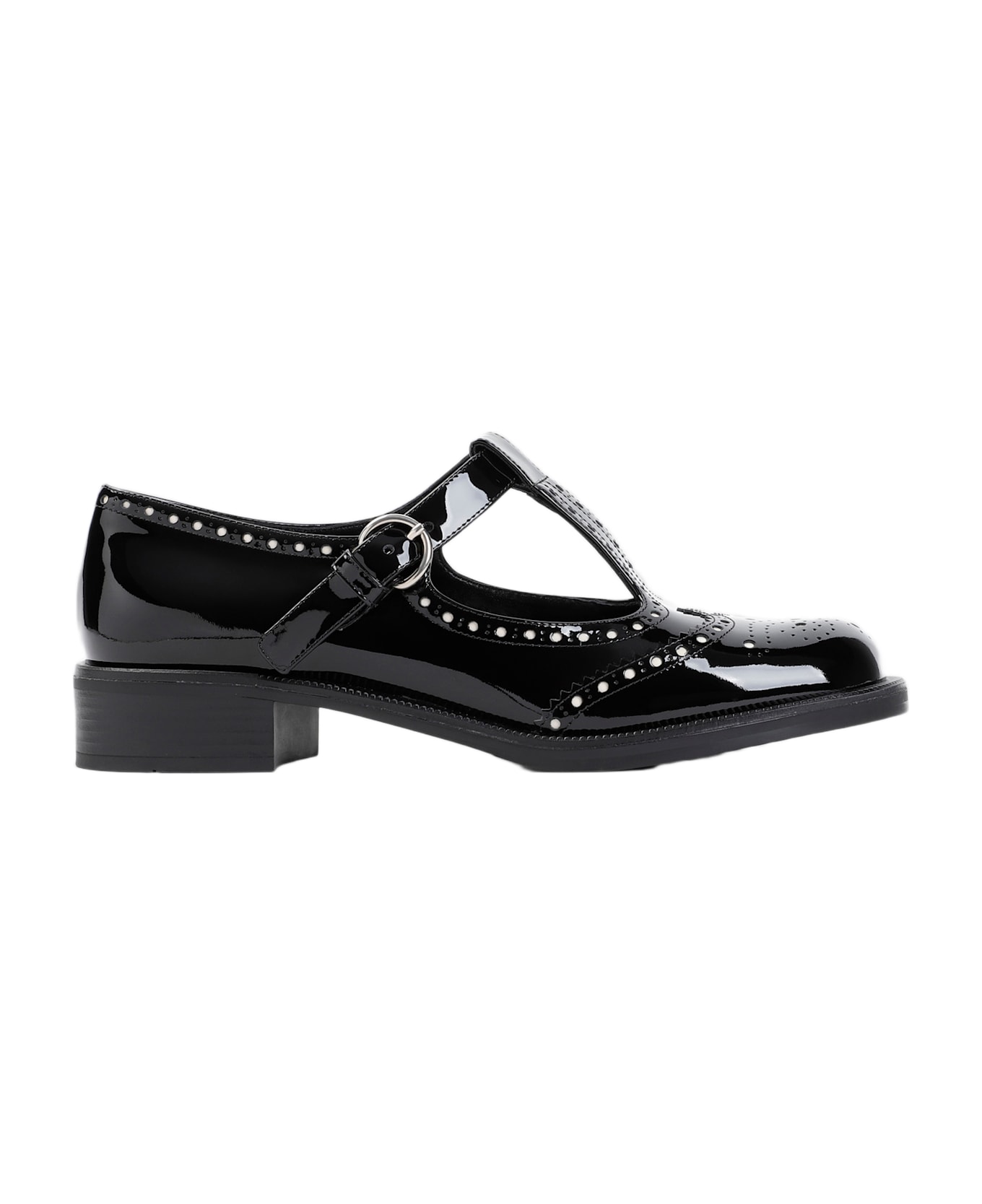 Miu Miu Leather Mary Jane - Black