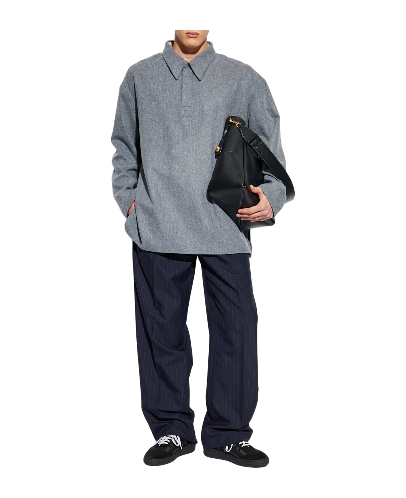 Ami Alexandre Mattiussi Wool Polo - GREY