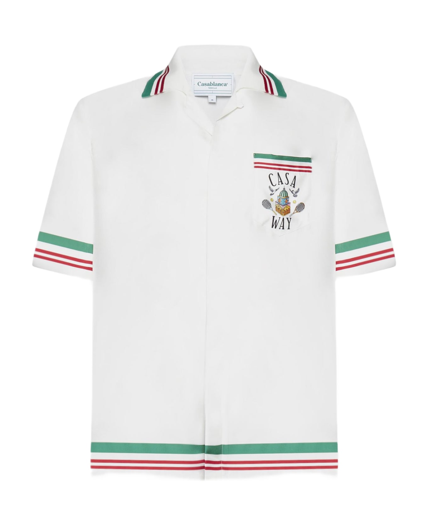Casablanca Casa Away Silk Shirt - WHITE