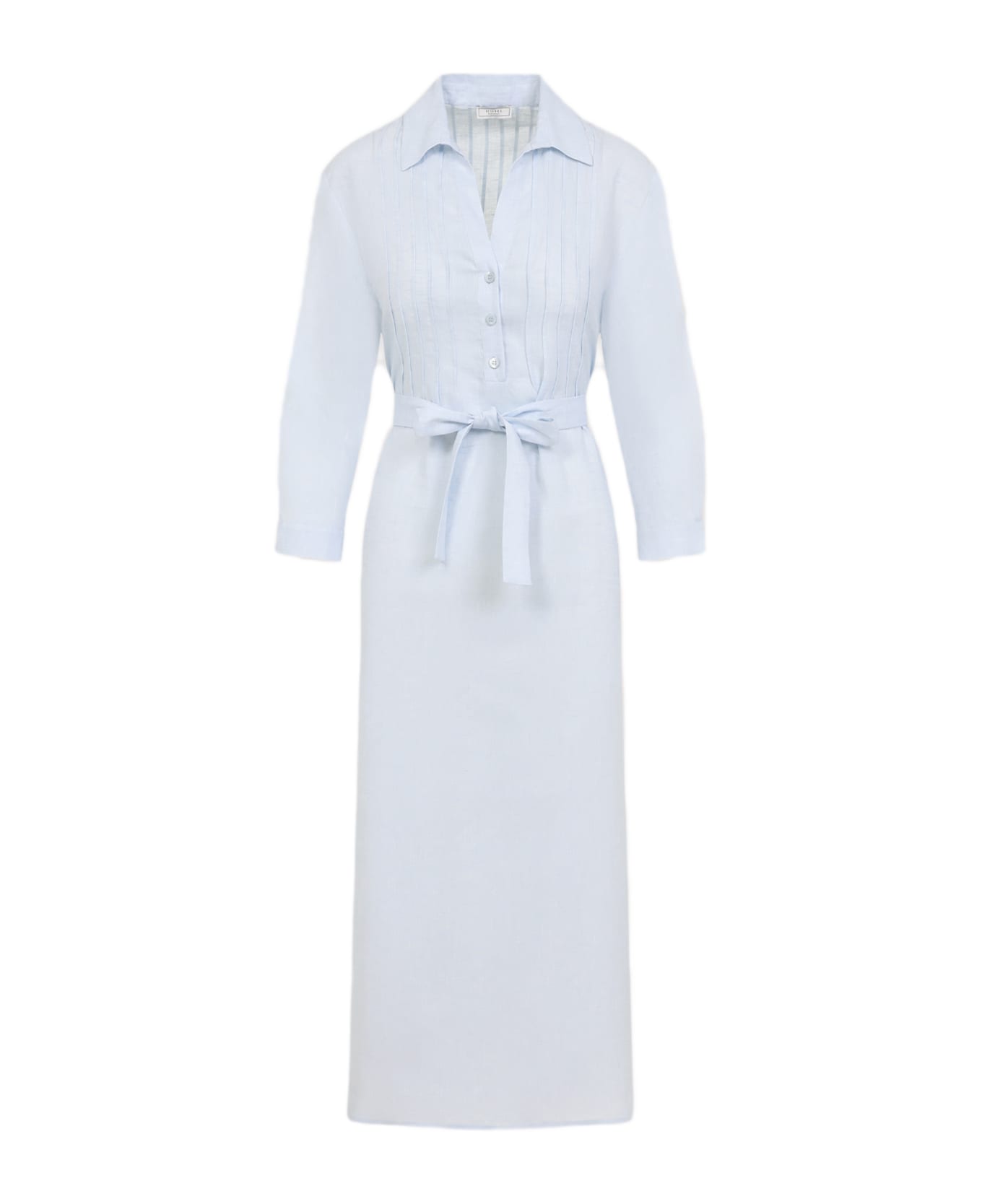Peserico Chemisier Midi Dress - Azzurro
