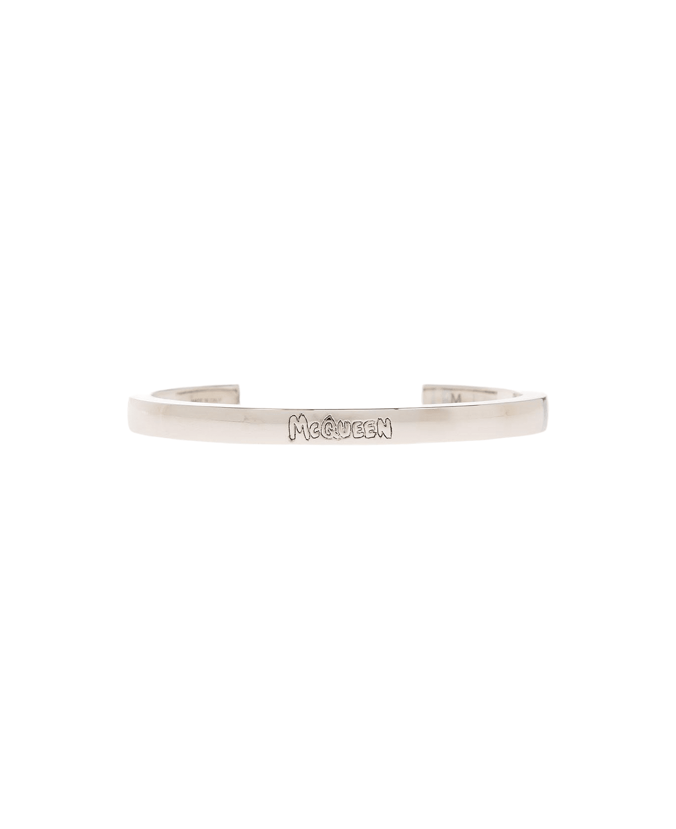 Alexander McQueen Brass Bracelet With Logo - Mcq0911sil.v.b antil