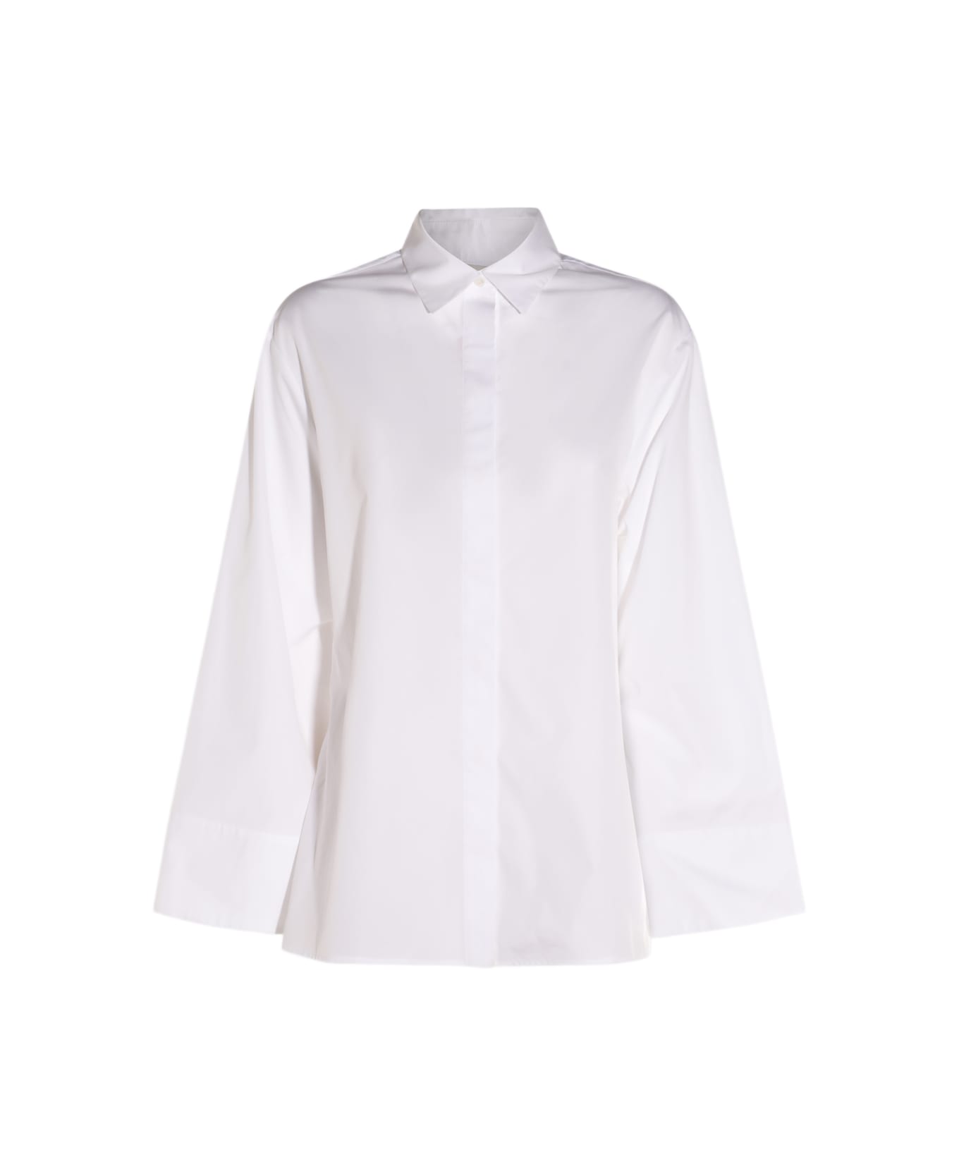 
S Max Mara White Cotton Marte Shirt - White