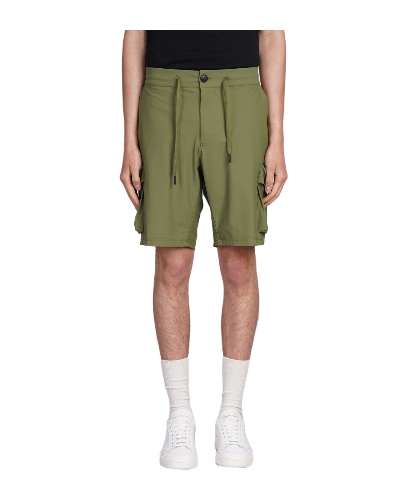 MC2 Saint Barth Deck Shorts In Green Polyamide - green