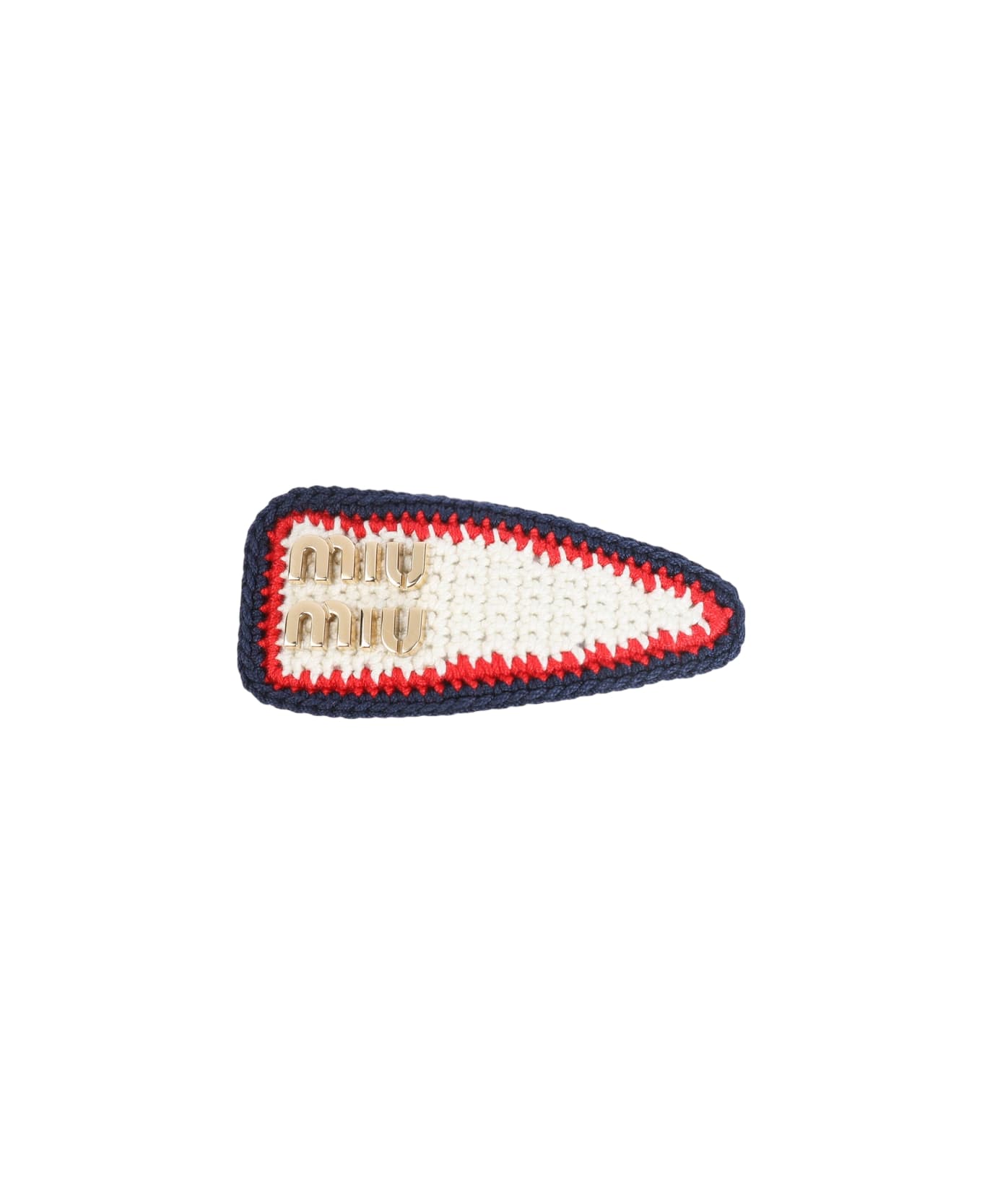 Miu Miu Crochet Hair Clip - Gc Avorio Rosso Blu