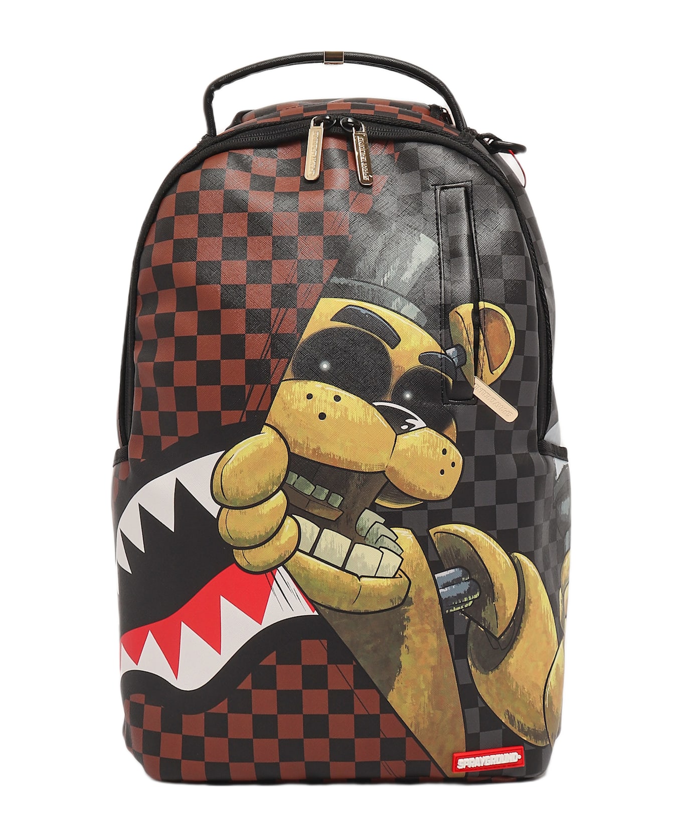 Sprayground Gold Freddy Backpack - MARRONE-ORO