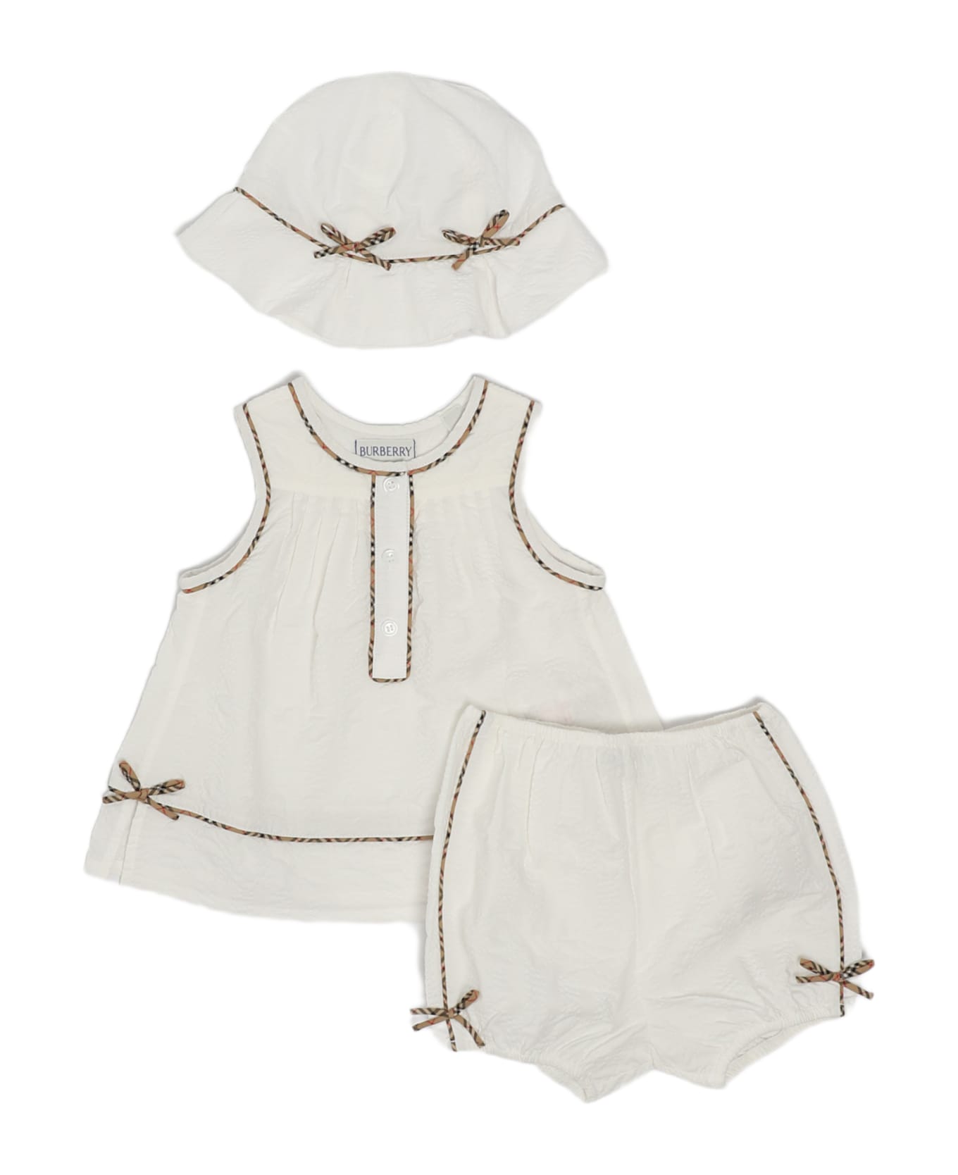 Burberry Carianne Set Jump Suit - BIANCO ボディスーツ＆セットアップ