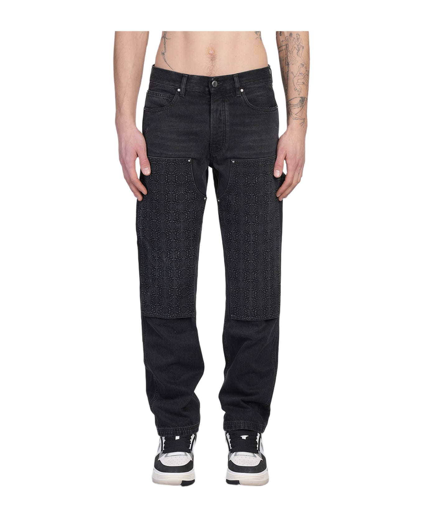 Jeans In Black Denim - Thumbnail 2