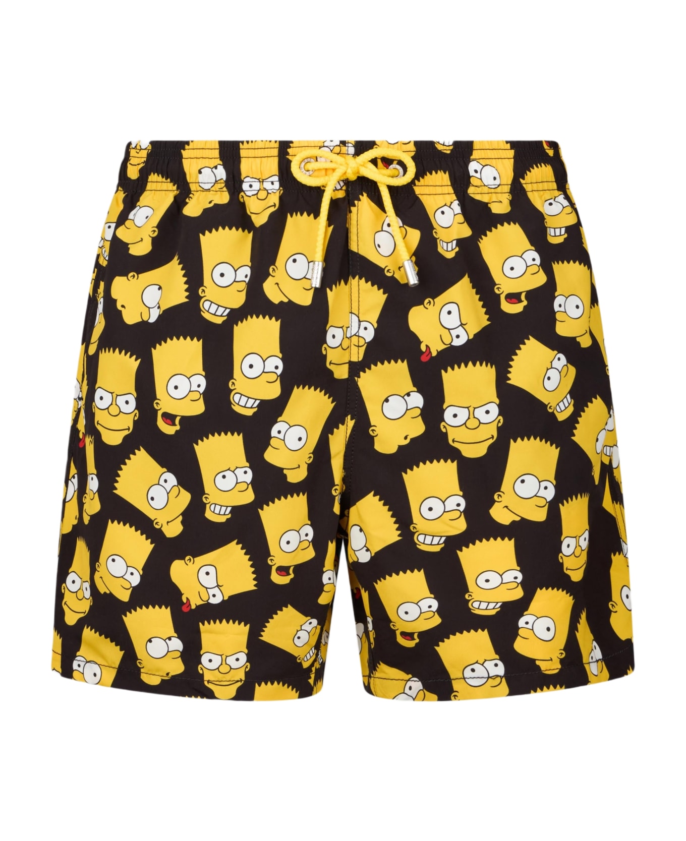 MC2 Saint Barth Man Mid-length Gustavia Swim-shorts With Bart Simpson Print | The Simpsons Special Edition - BLACK