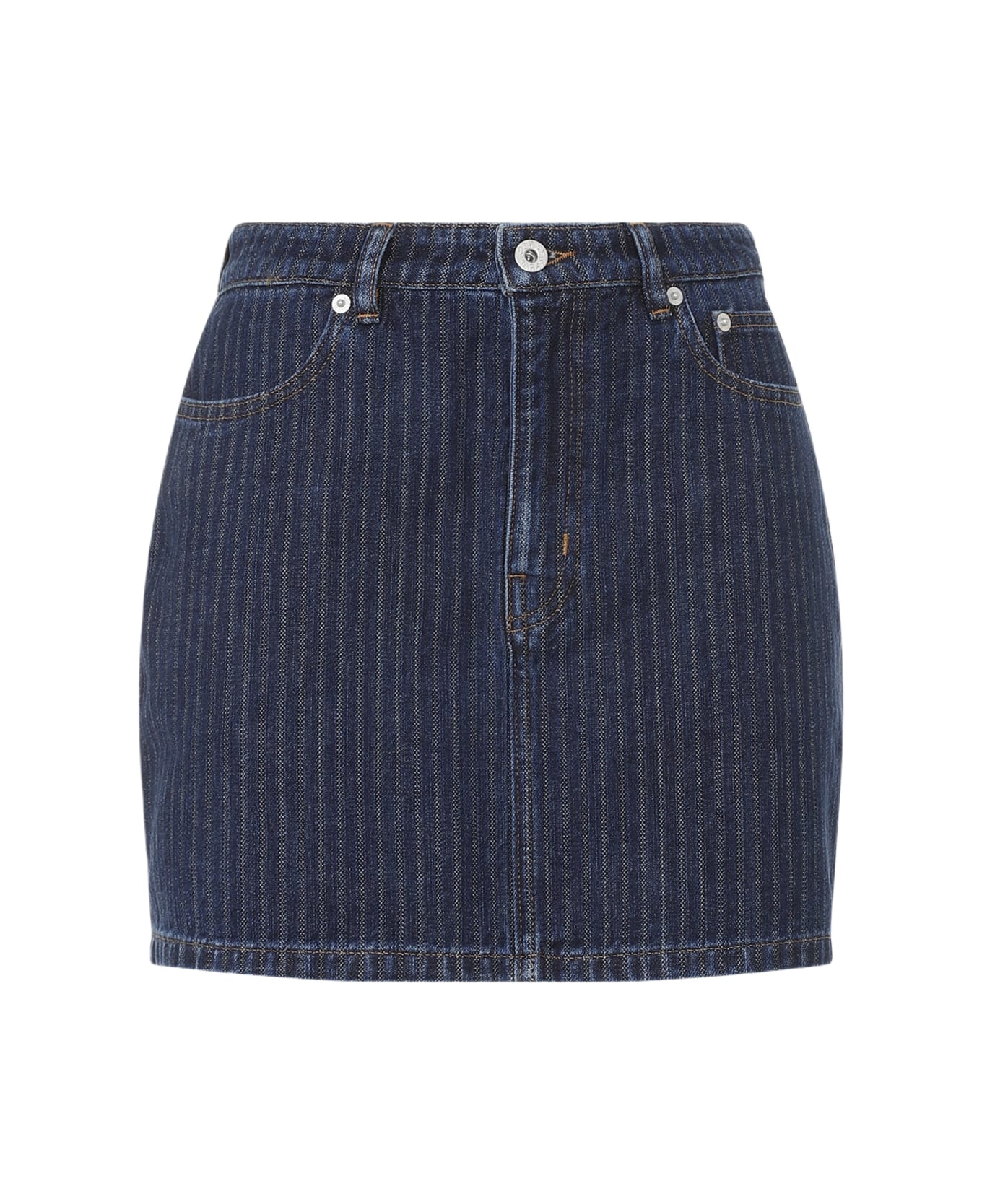 Kenzo Mini Stripped Skirt - Dd Dark Stone Blue