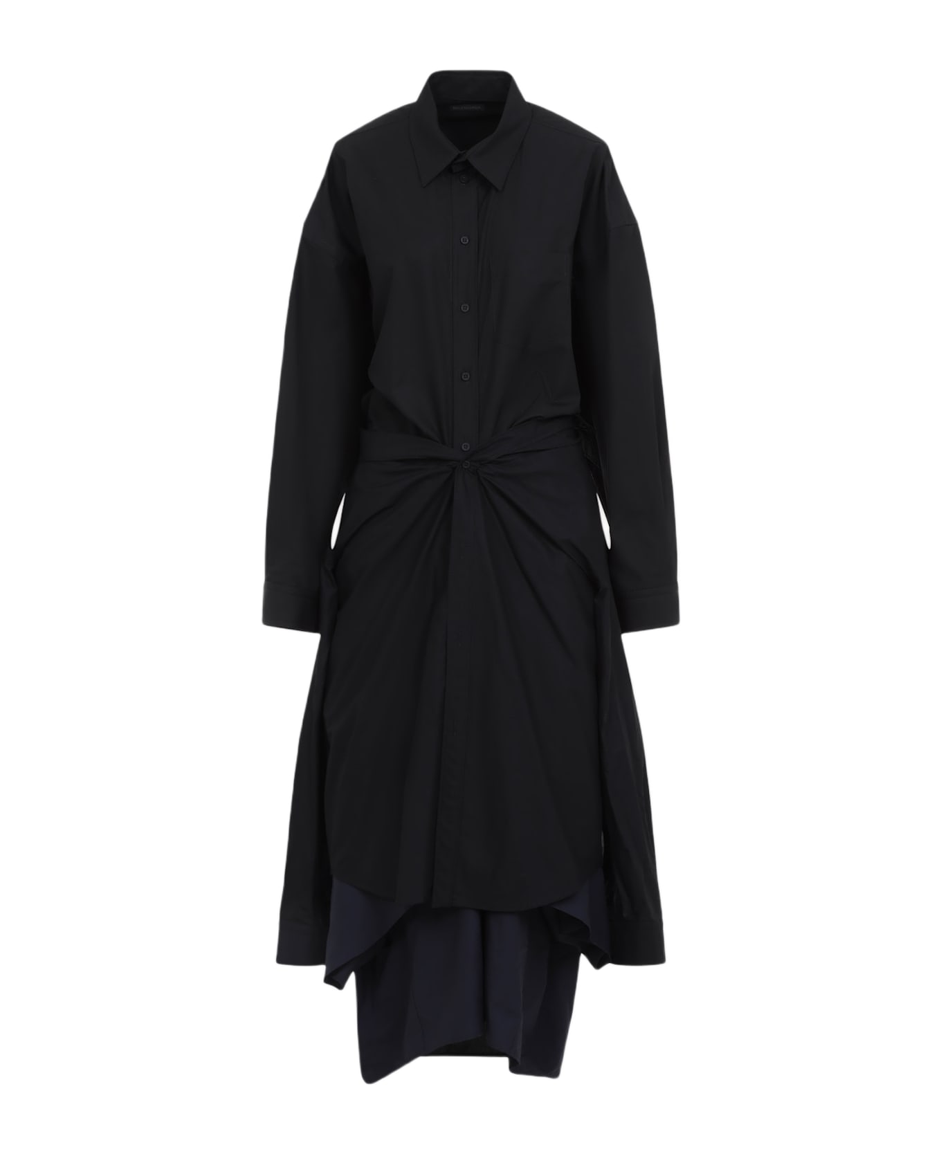 Balenciaga Maxi Patched Shirt - Black