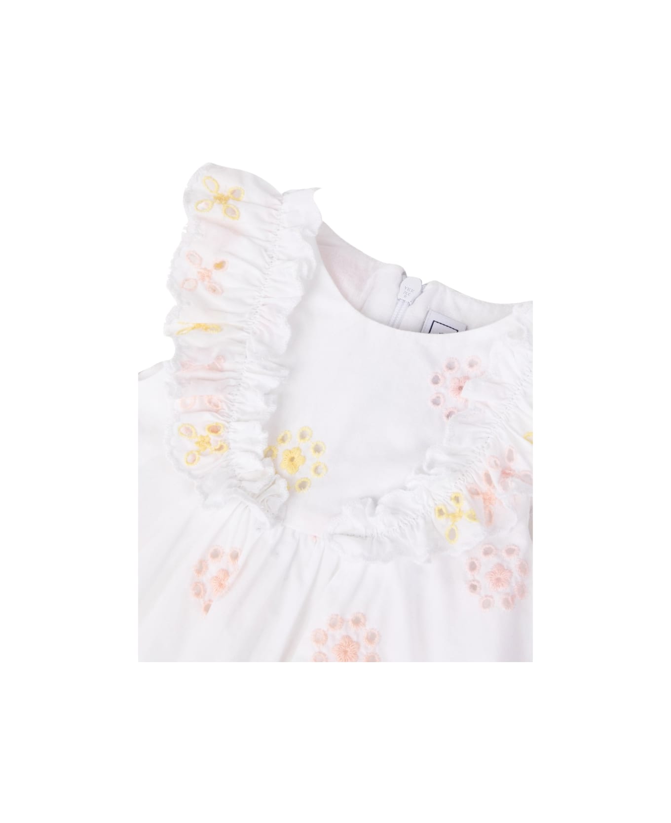 Tartine et Chocolat Dress - WHITE ワンピース＆ドレス