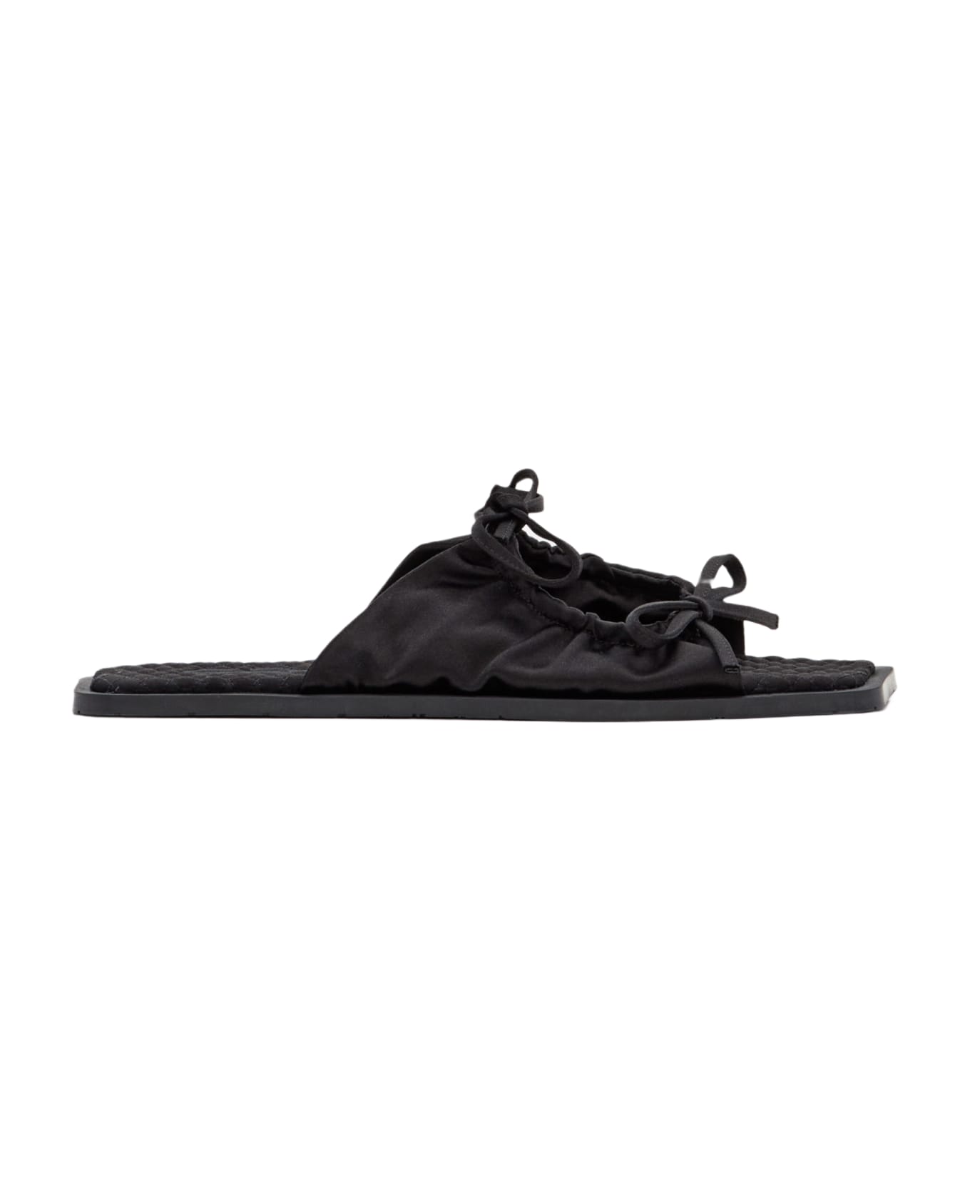 Carlotha Ray Eco Satin Slippers - Black