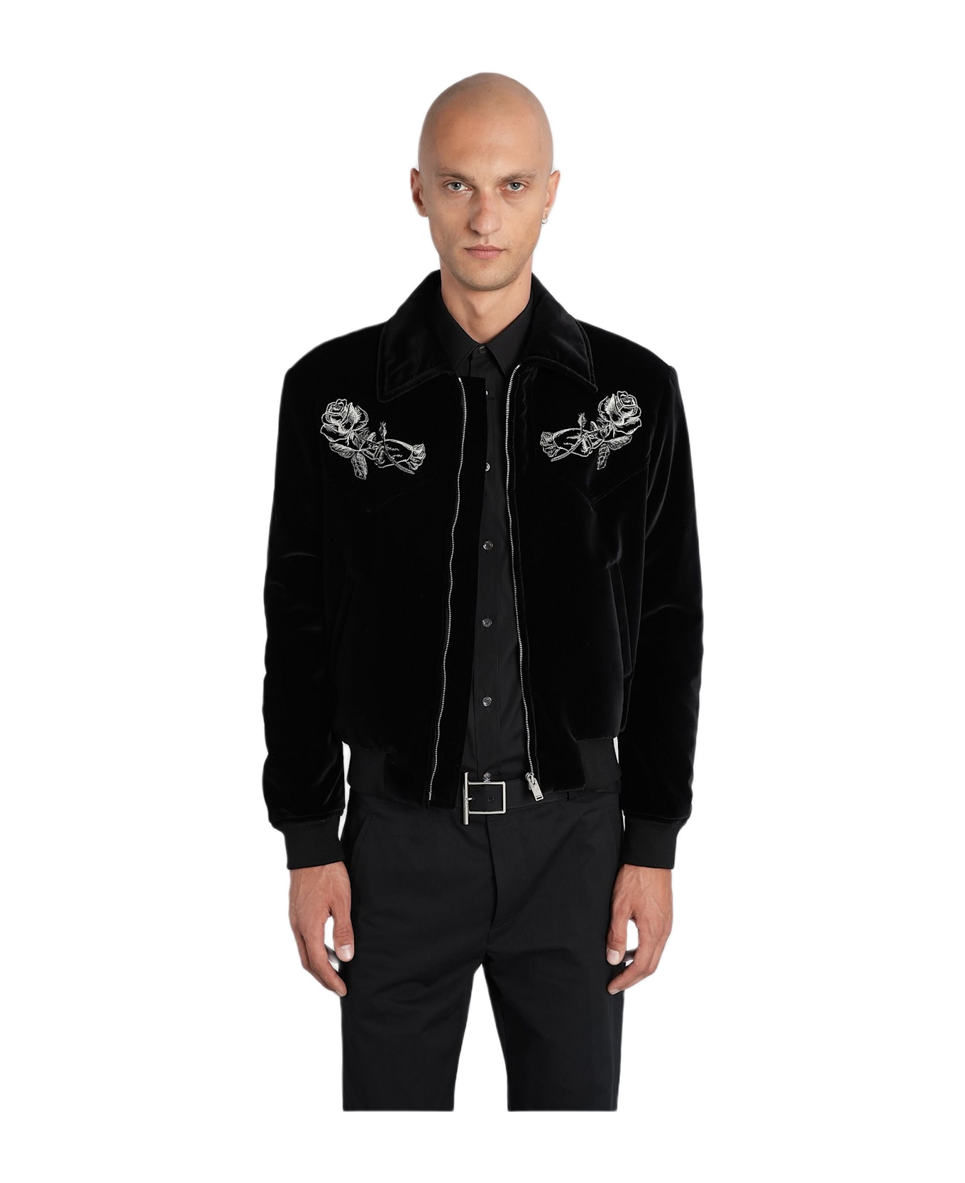 Alexander McQueen Casual Jacket In Black Cotton - black
