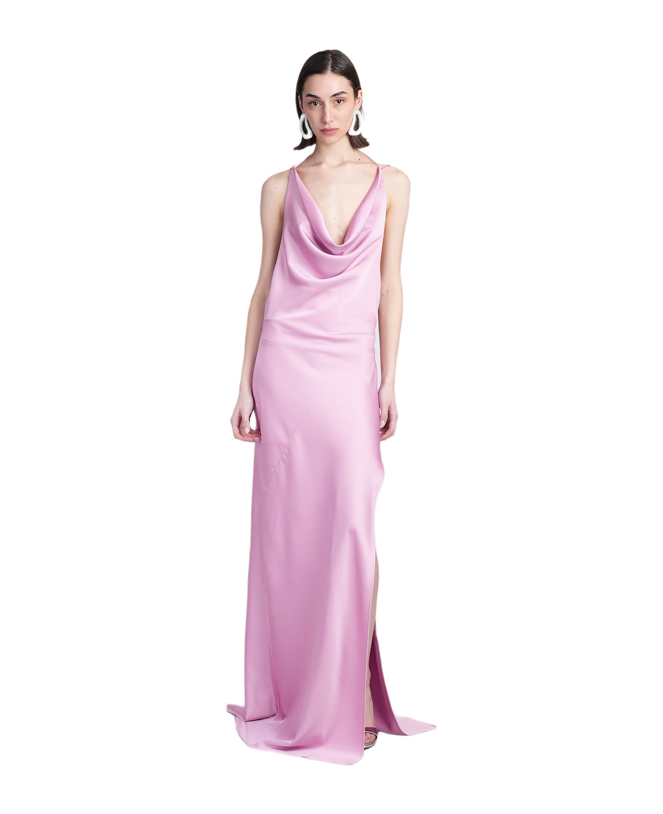 The Andamane Vera Maxi In Rose-pink Polyester - rose-pink
