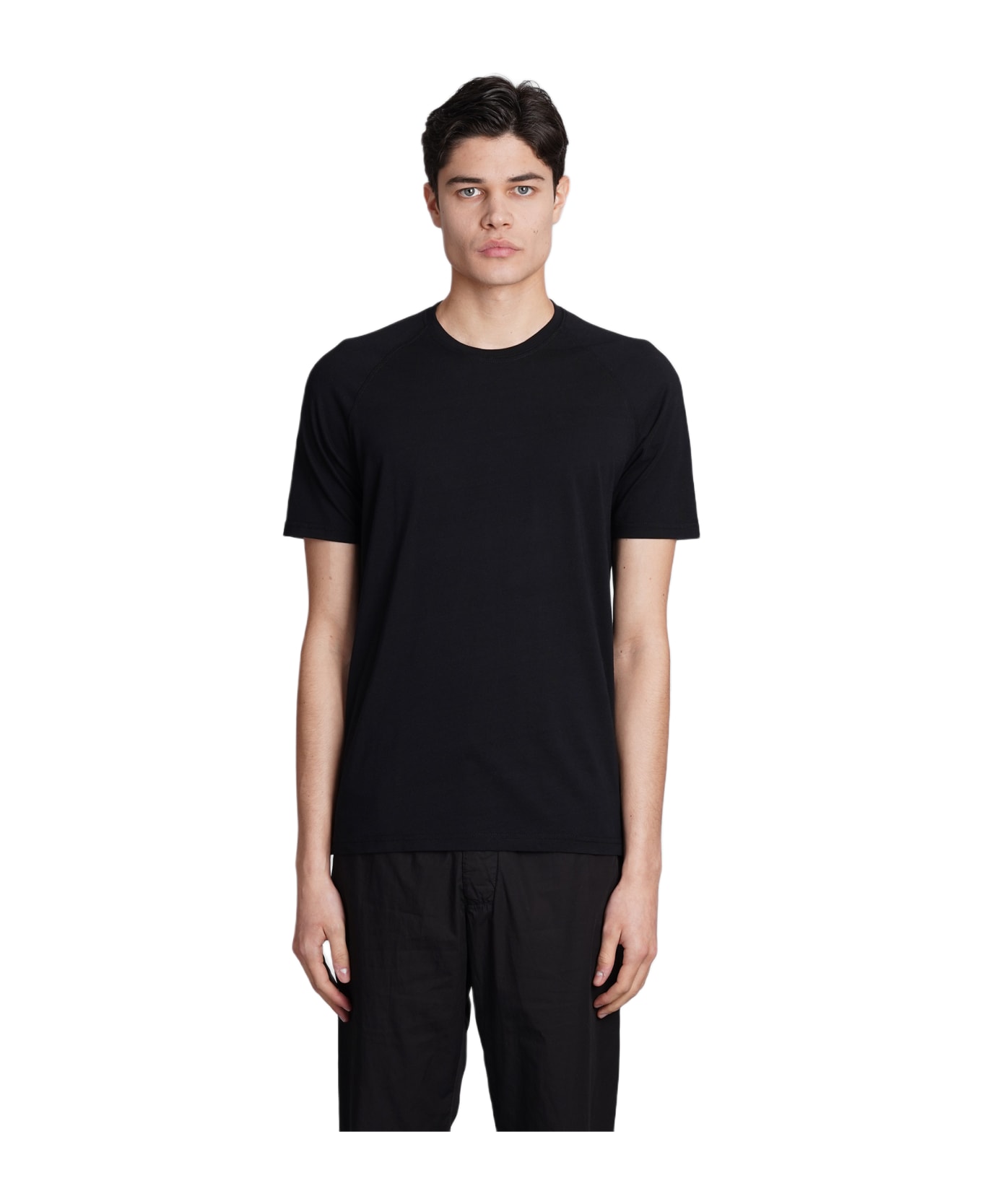 Aspesi T-shirt Ay28 T-shirt In Black Cotton - black シャツ