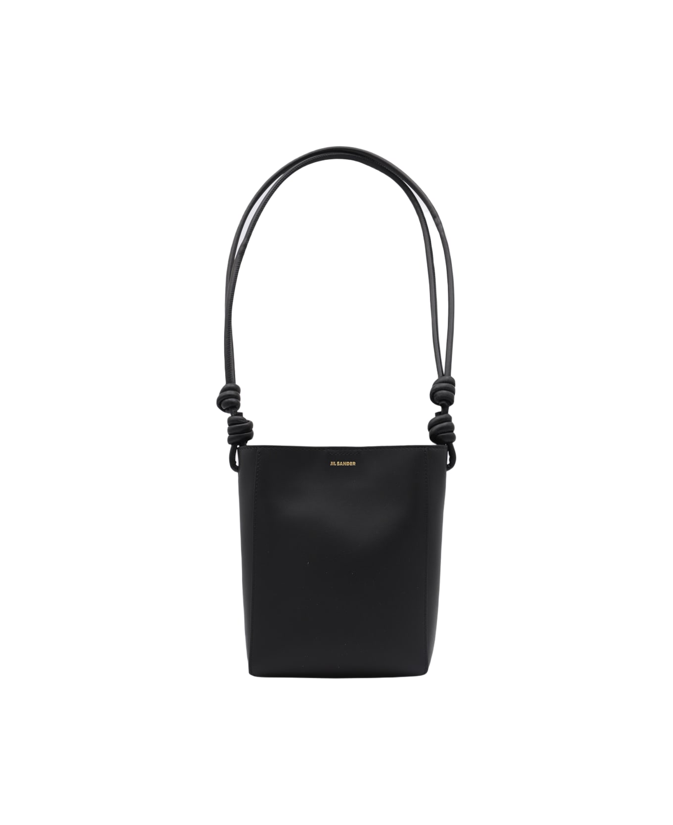 Jil Sander Black Leather Crossbody Bag - Black