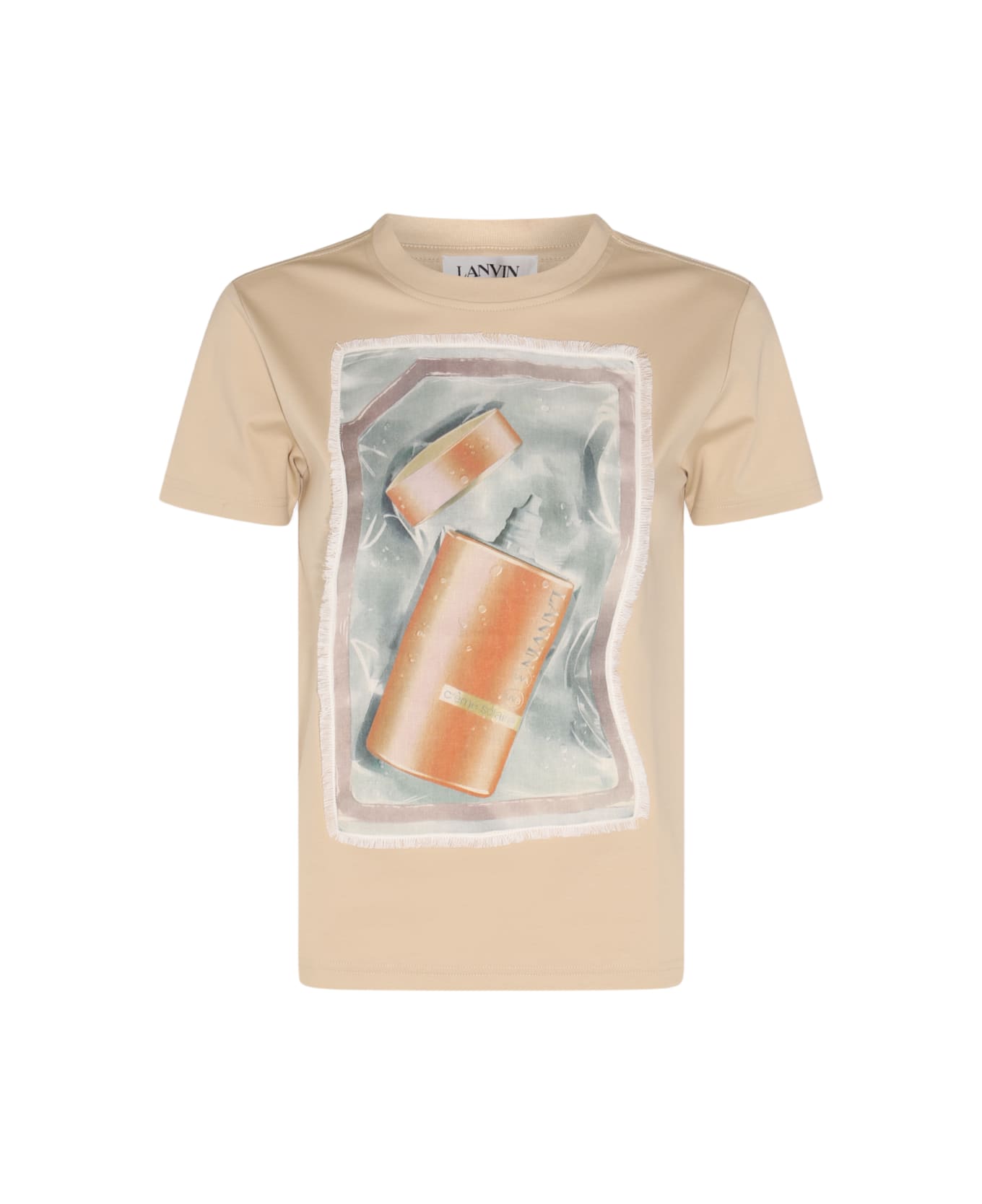 Lanvin Sand Cotton T-shirt - SAND