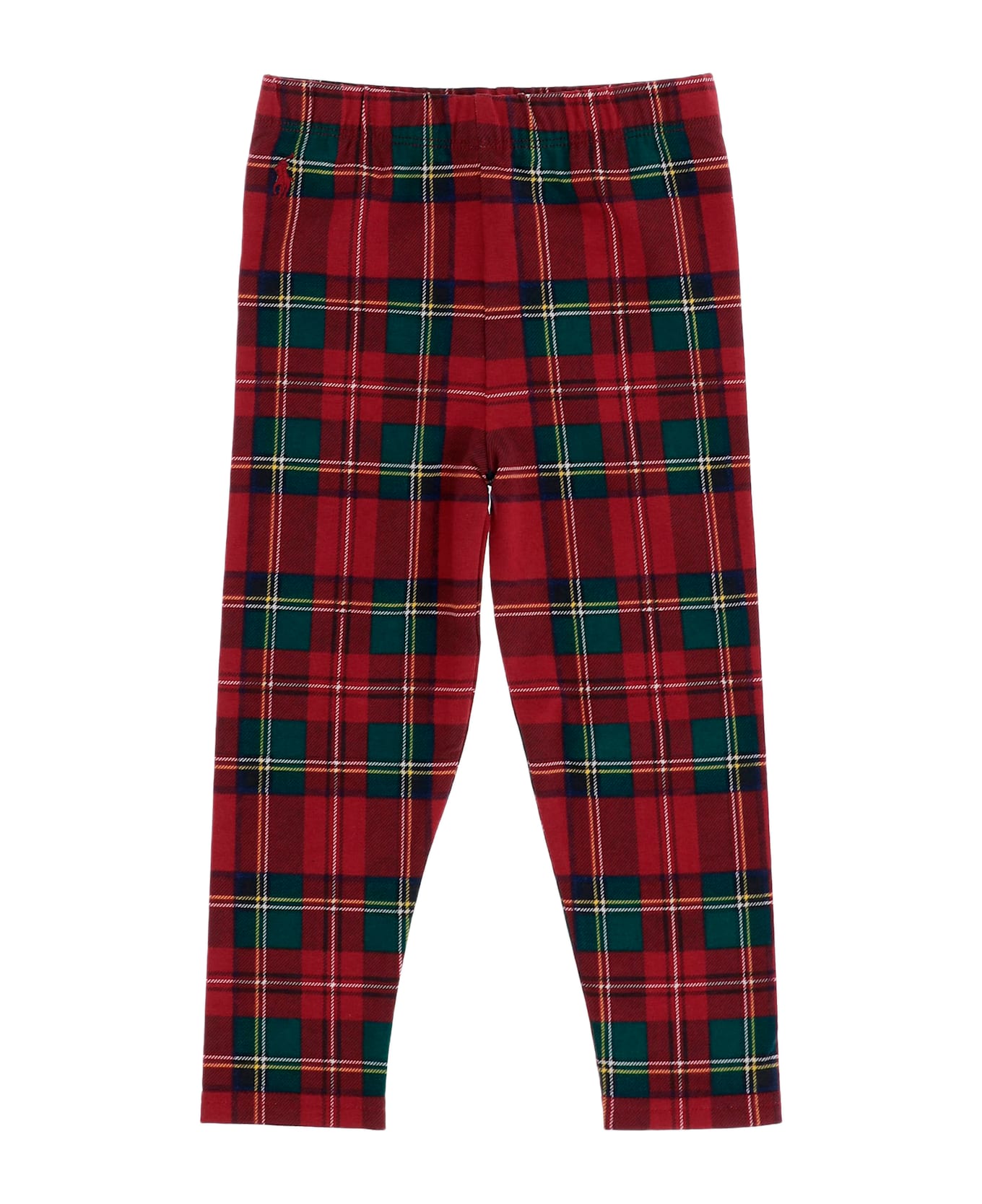 Polo Ralph Lauren Stretch Cotton Pants With Plaid Pattern - Red
