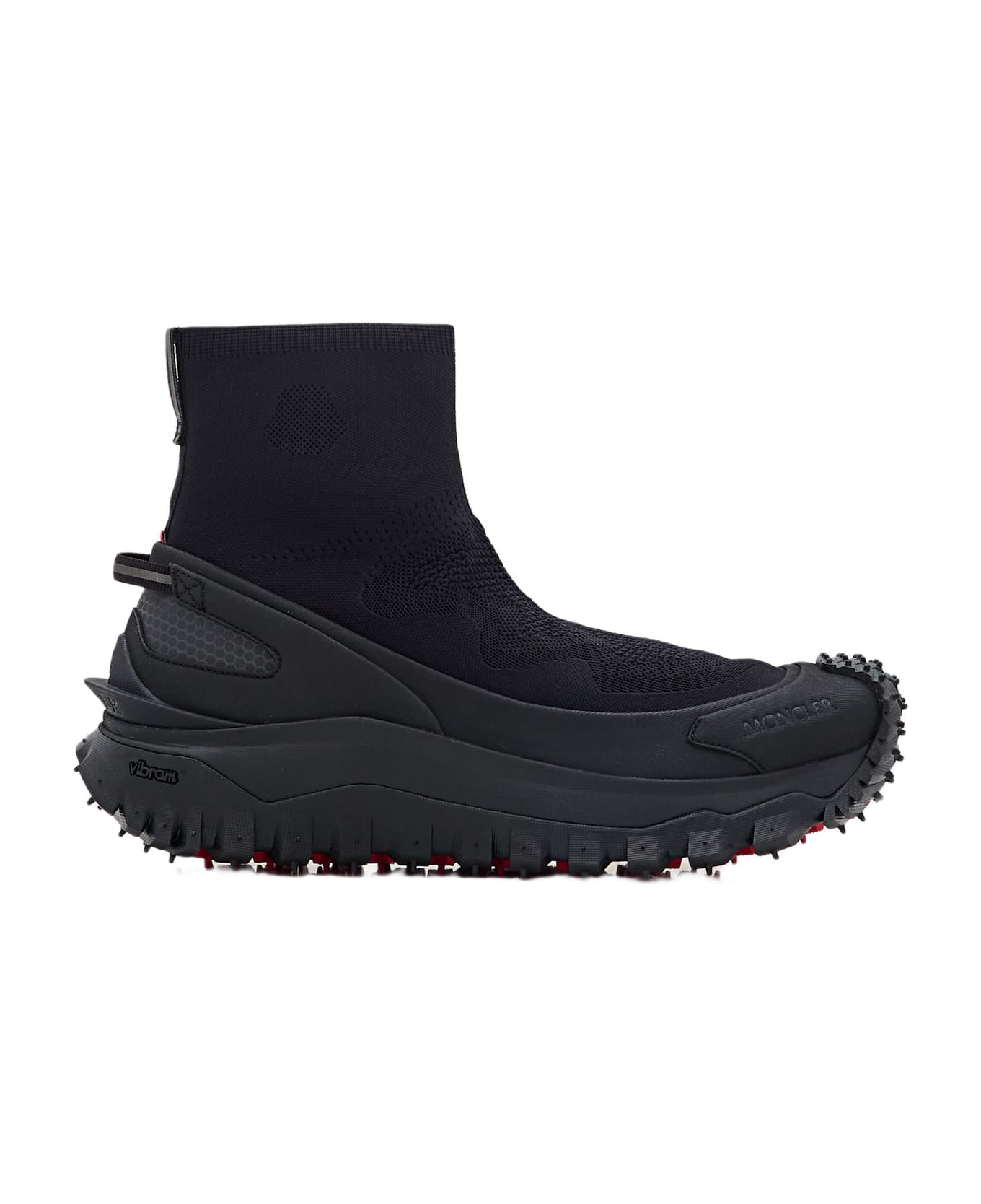 Moncler Trailgrip Knit High Top Sneakers - Black