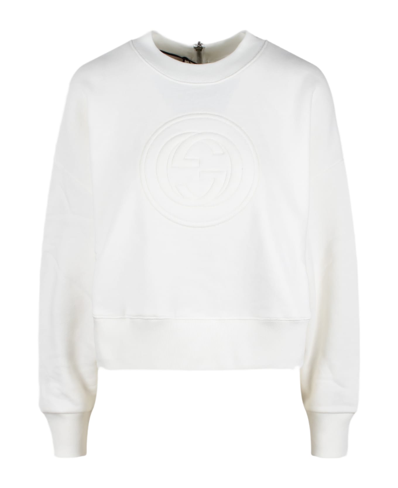 Gucci Interlocking G Jersey Sweatshirt - White