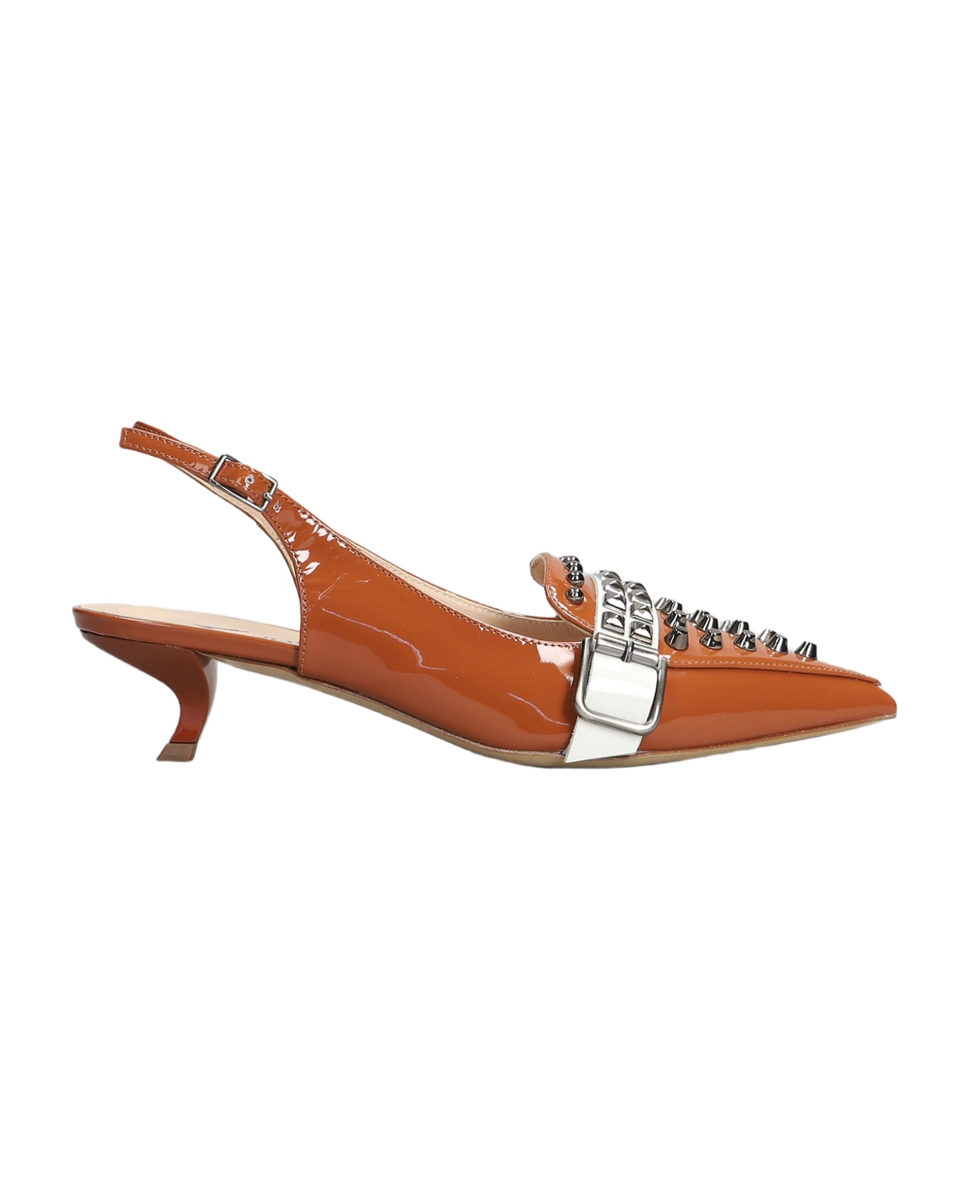 Alchimia Pumps In Leather Color Patent Leather - leather color