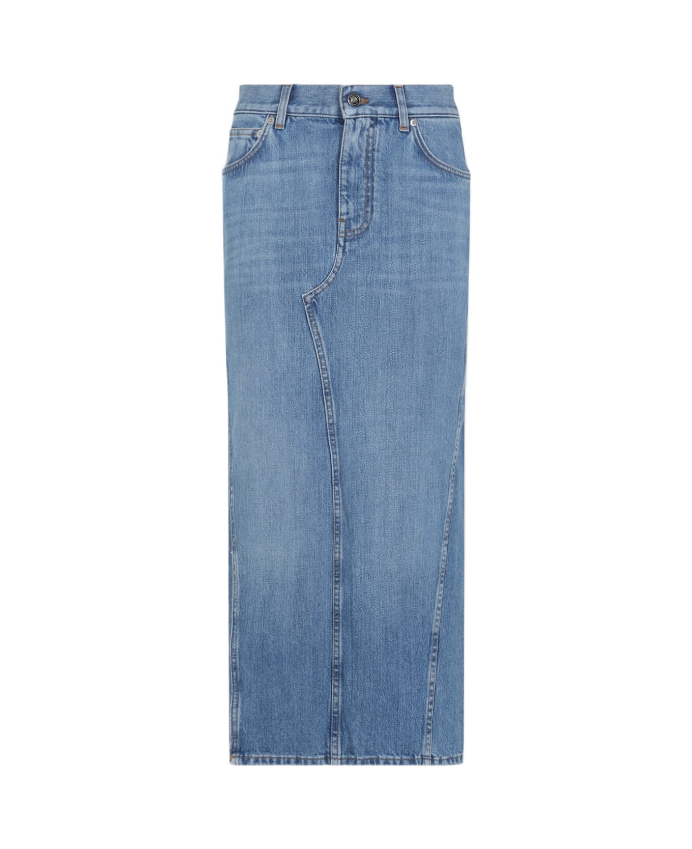 Givenchy Cotton Midi Skirt - Medium Blue