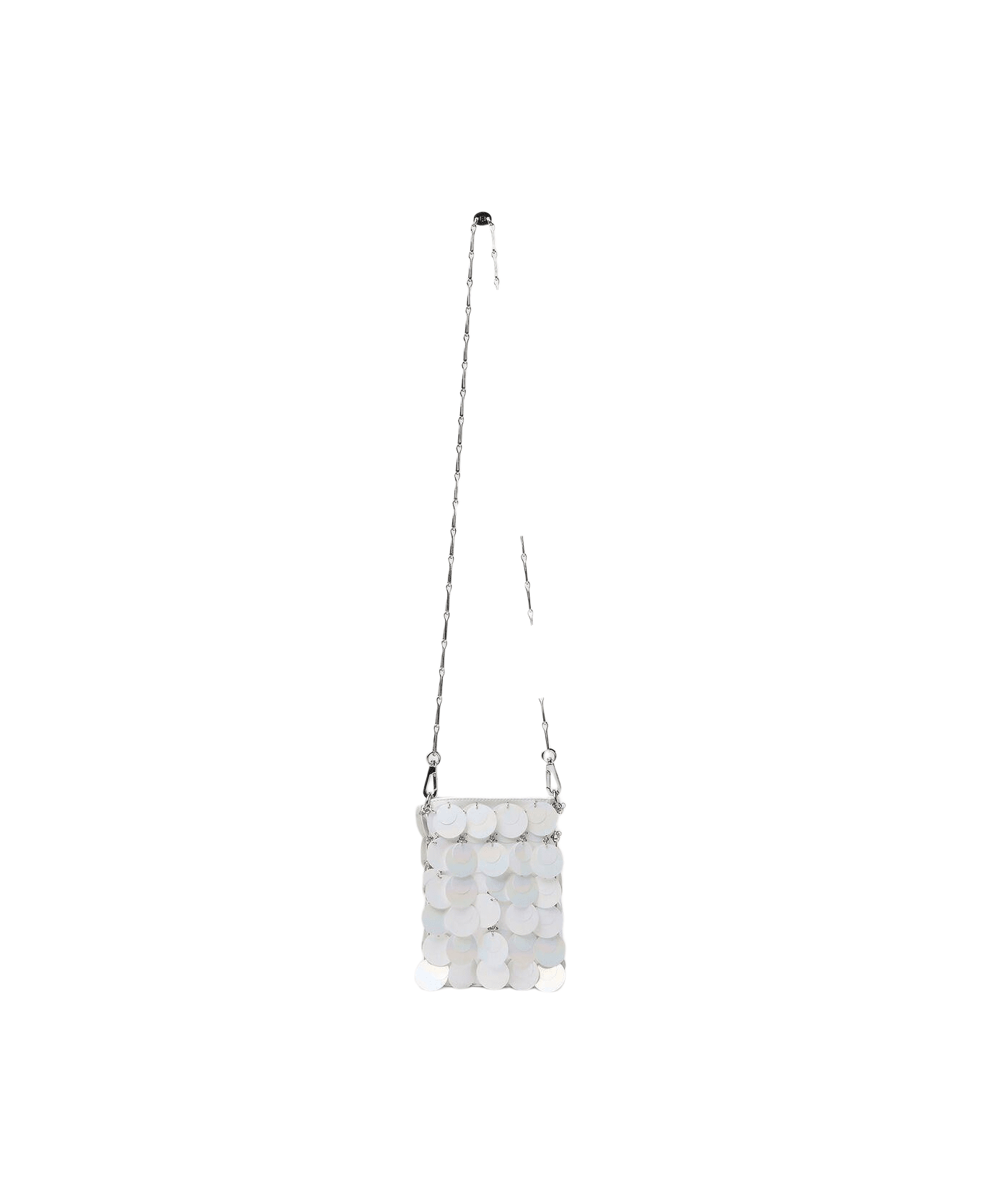 Paco Rabanne Sparkle Mini Shoulder Bag - WHITE