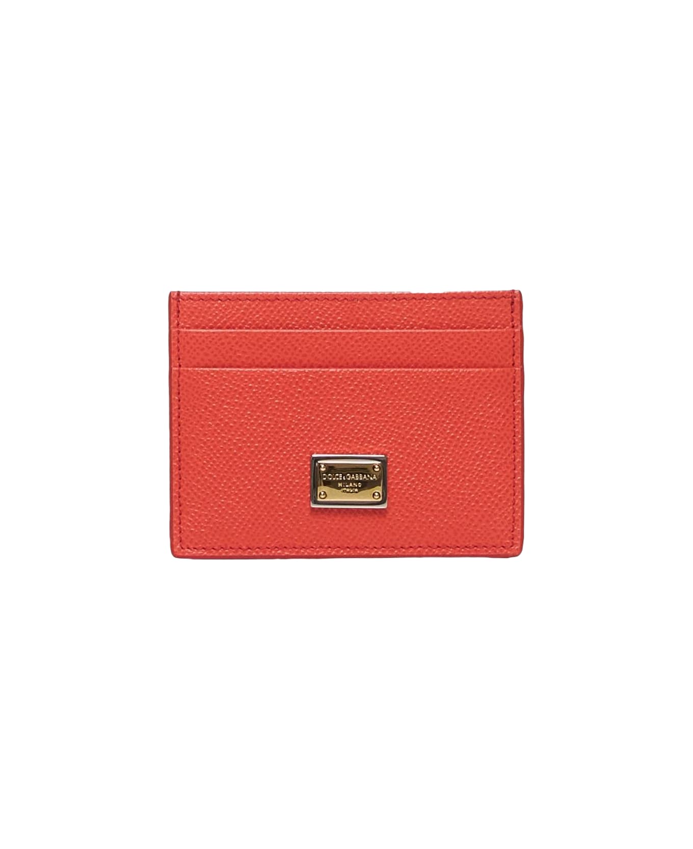 Dolce & Gabbana Logo Plaque Cardholder - Arancione 財布