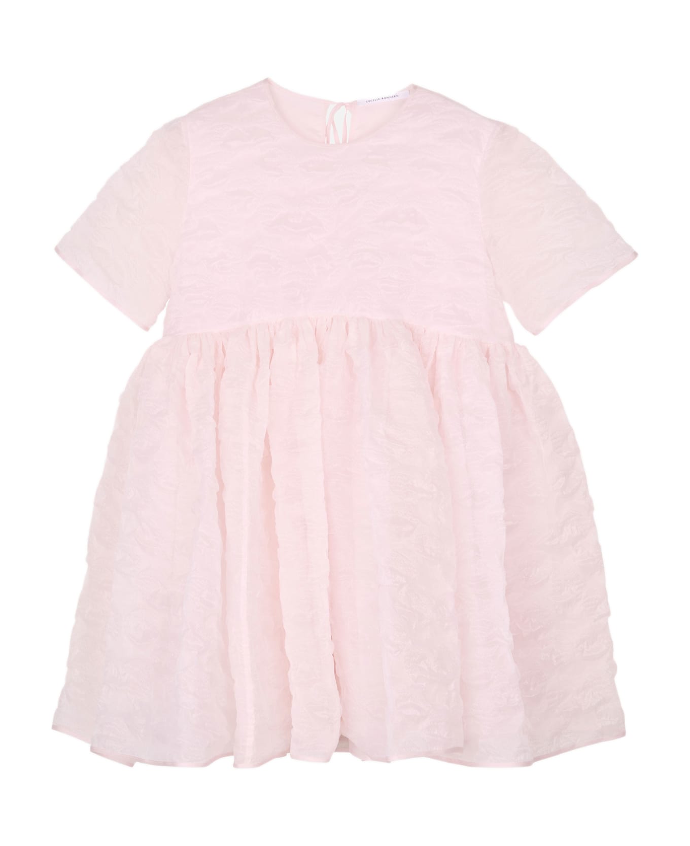 Cecilie Bahnsen Britney Dress Plumeria Matelassé - Pink