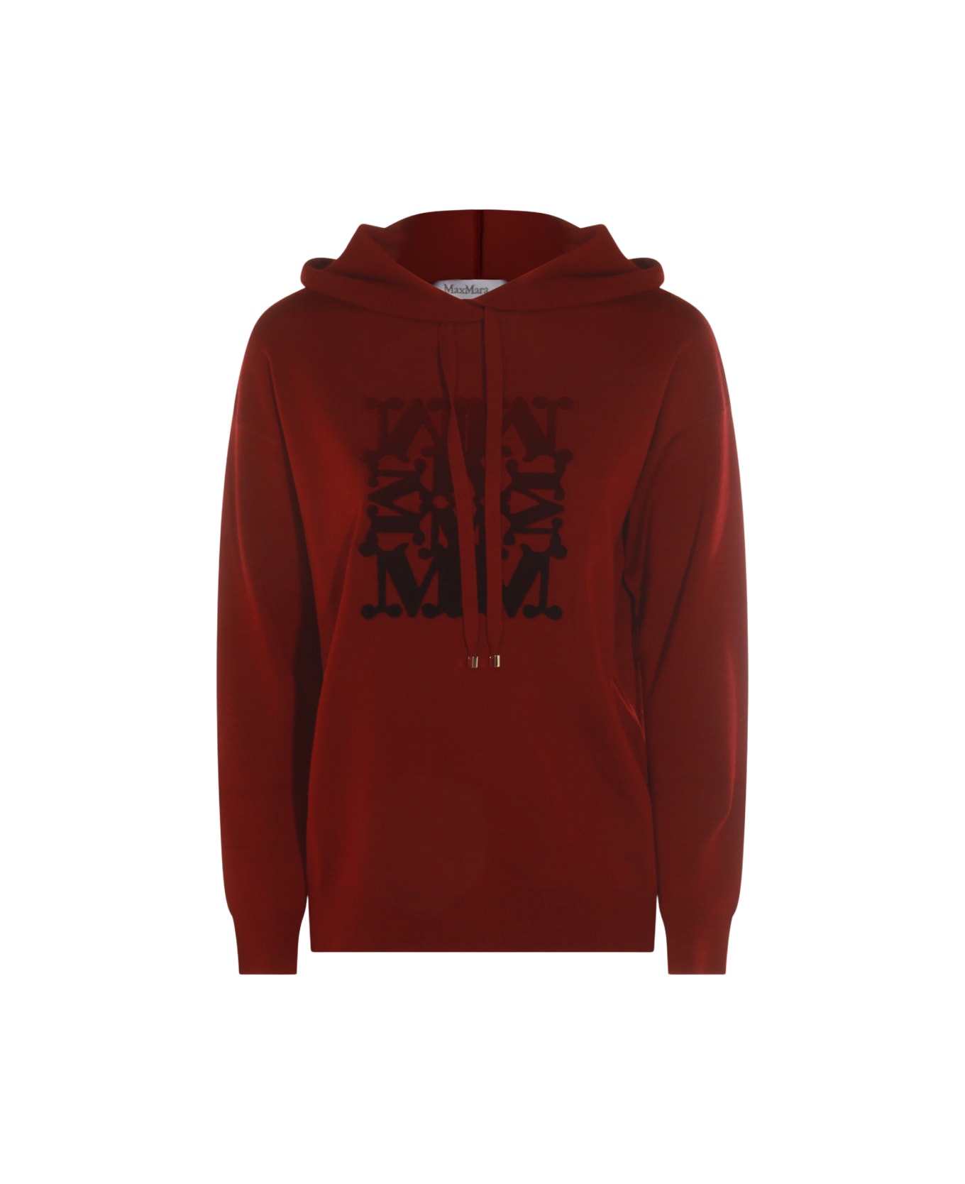 Max Mara Dark Red Wool Sweatshirt - LAMPONE