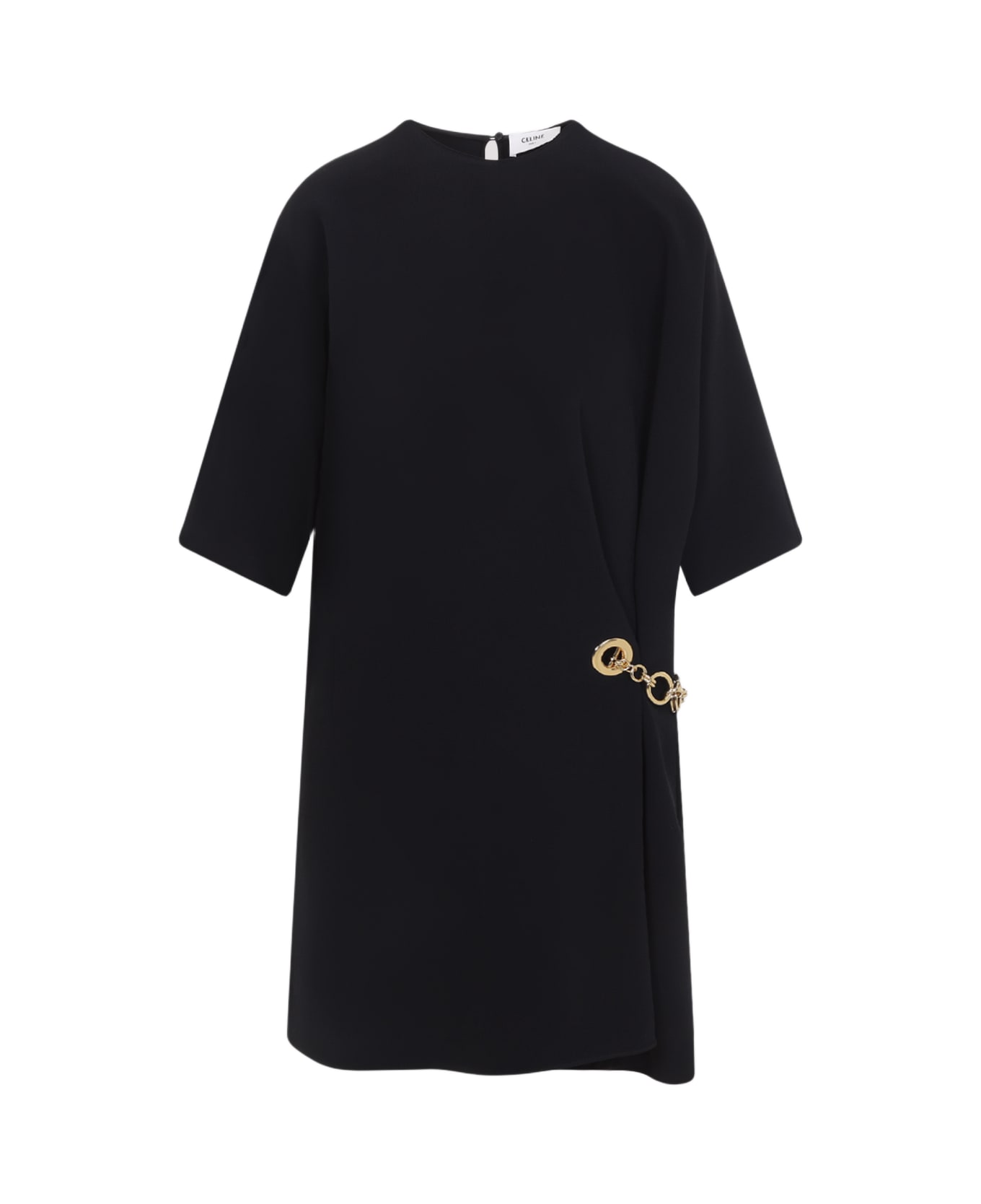 Celine Viscose Midi Dress - No Black